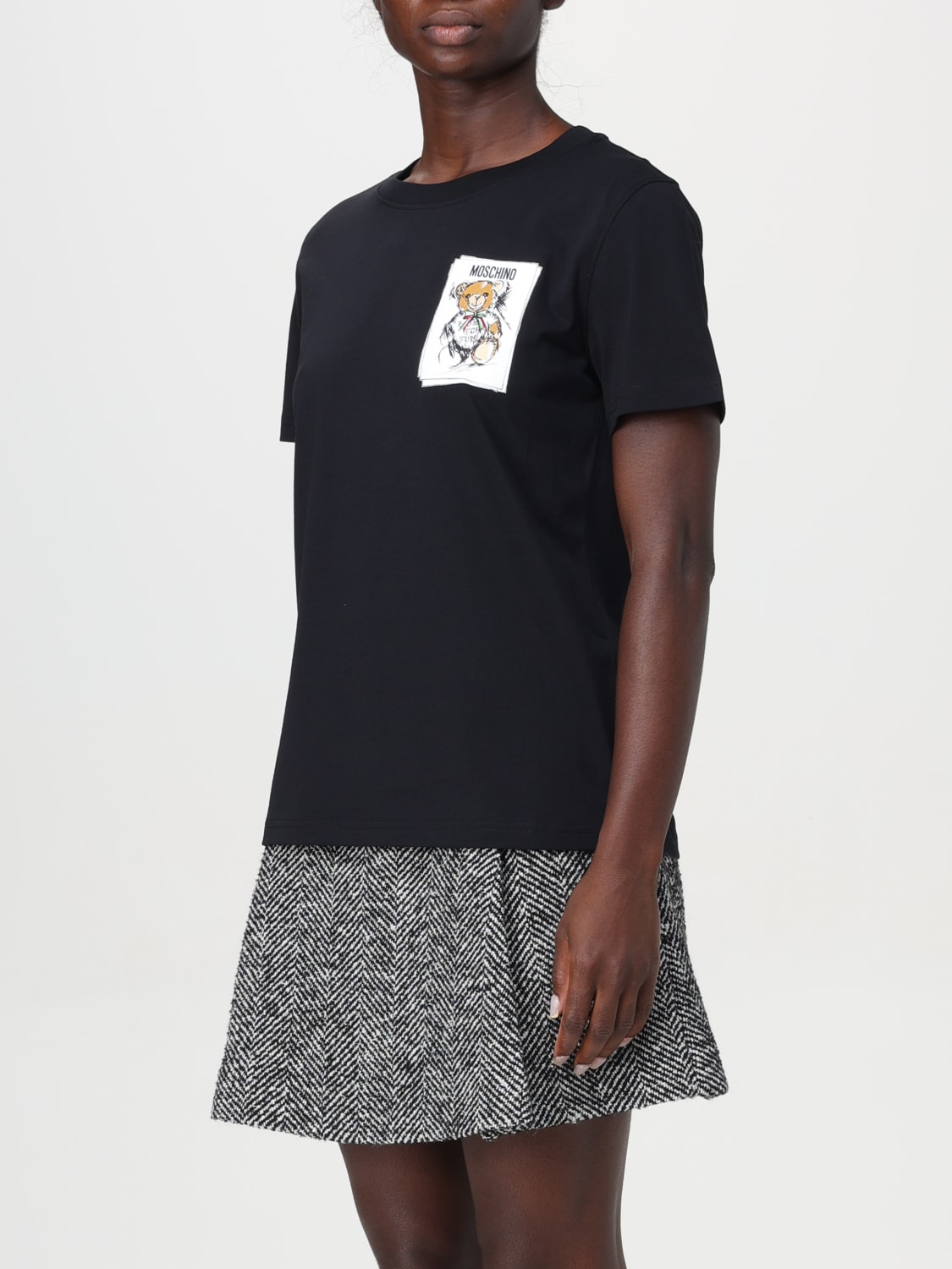 MOSCHINO COUTURE T-SHIRT: T-shirt woman Moschino Couture, Black - Img 4