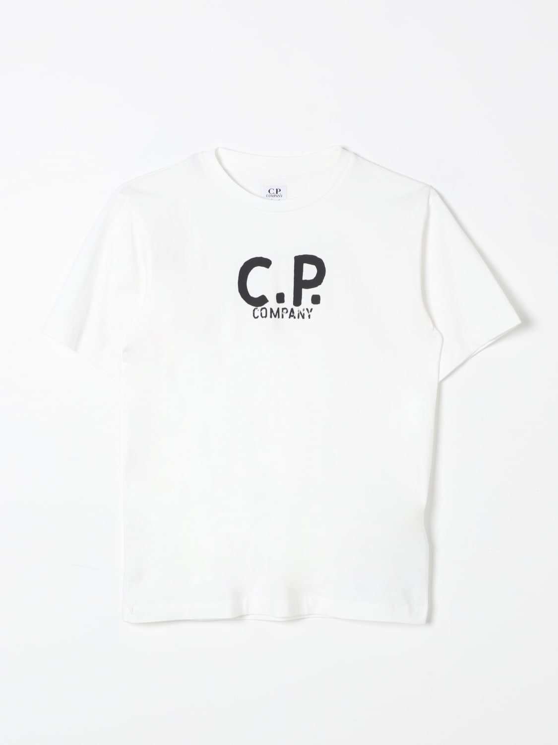 C.P. COMPANY T-SHIRT: T-shirt kinder C.P. Company, Weiß - Img 1