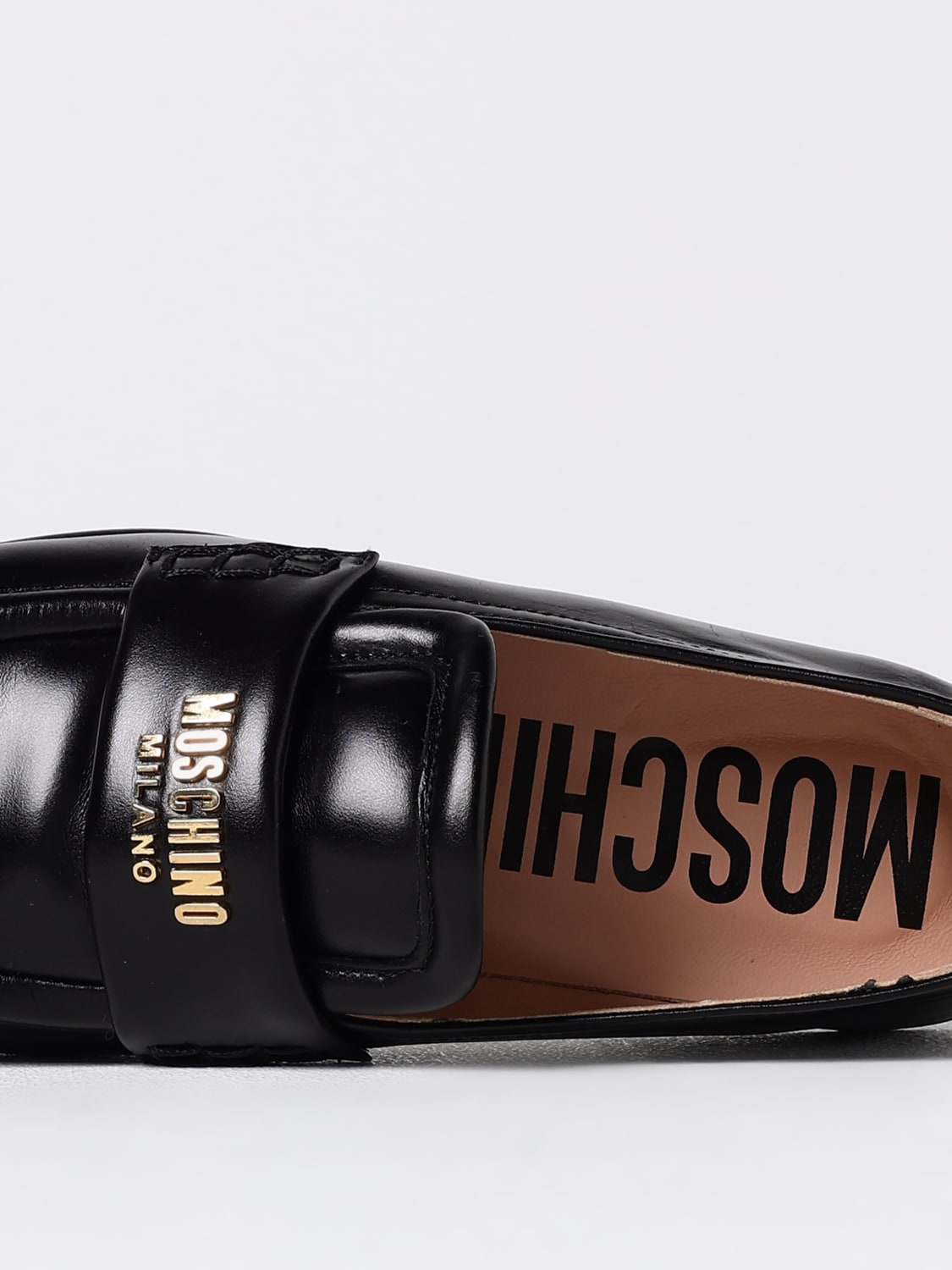 MOSCHINO COUTURE MOCASINES: Mocasines mujer Moschino Couture, Negro - Img 4