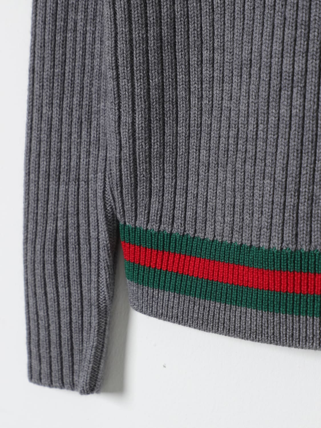 GUCCI SWEATER: Sweater kids Gucci, Grey - Img 3