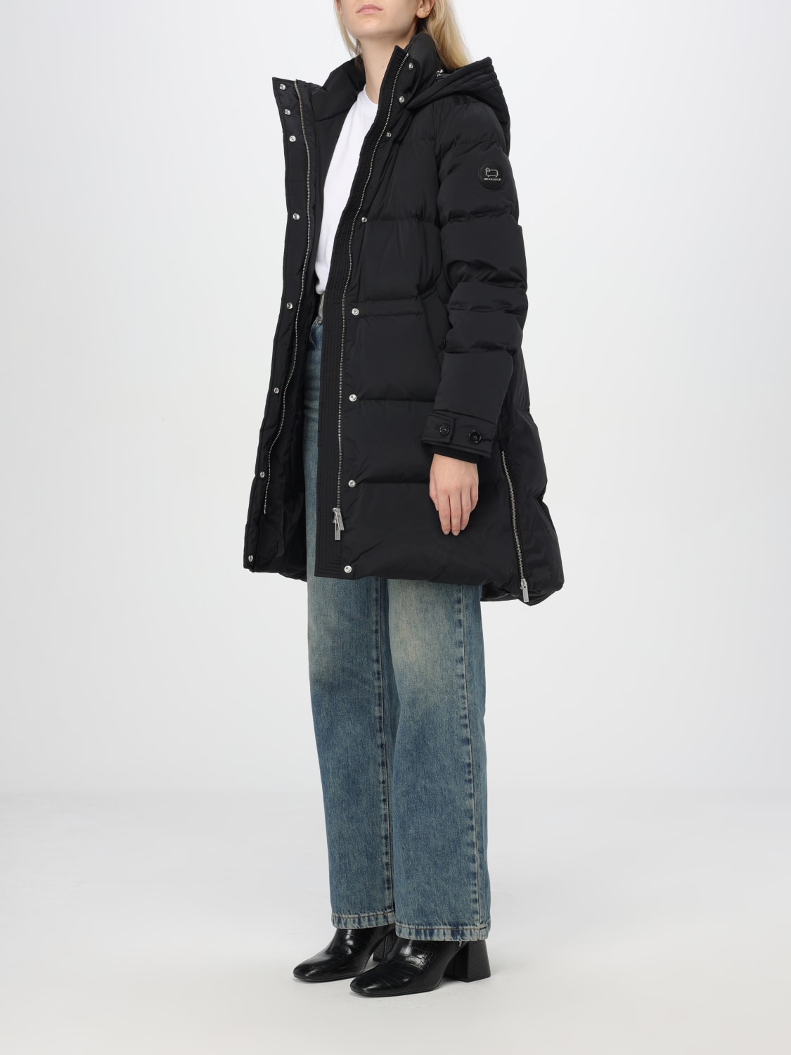 WOOLRICH COAT: Coat woman Woolrich, Black - Img 3