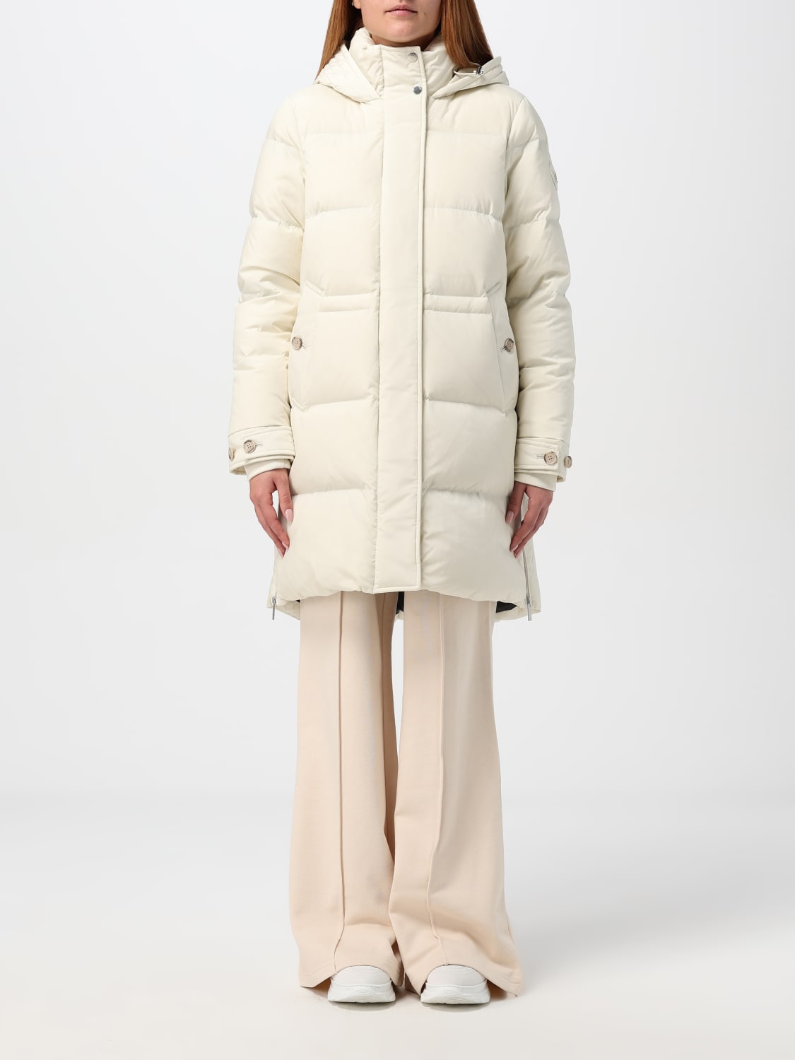 WOOLRICH CAPPOTTO: Piumino Woolrich in nylon trapuntato , Crema - Img 1