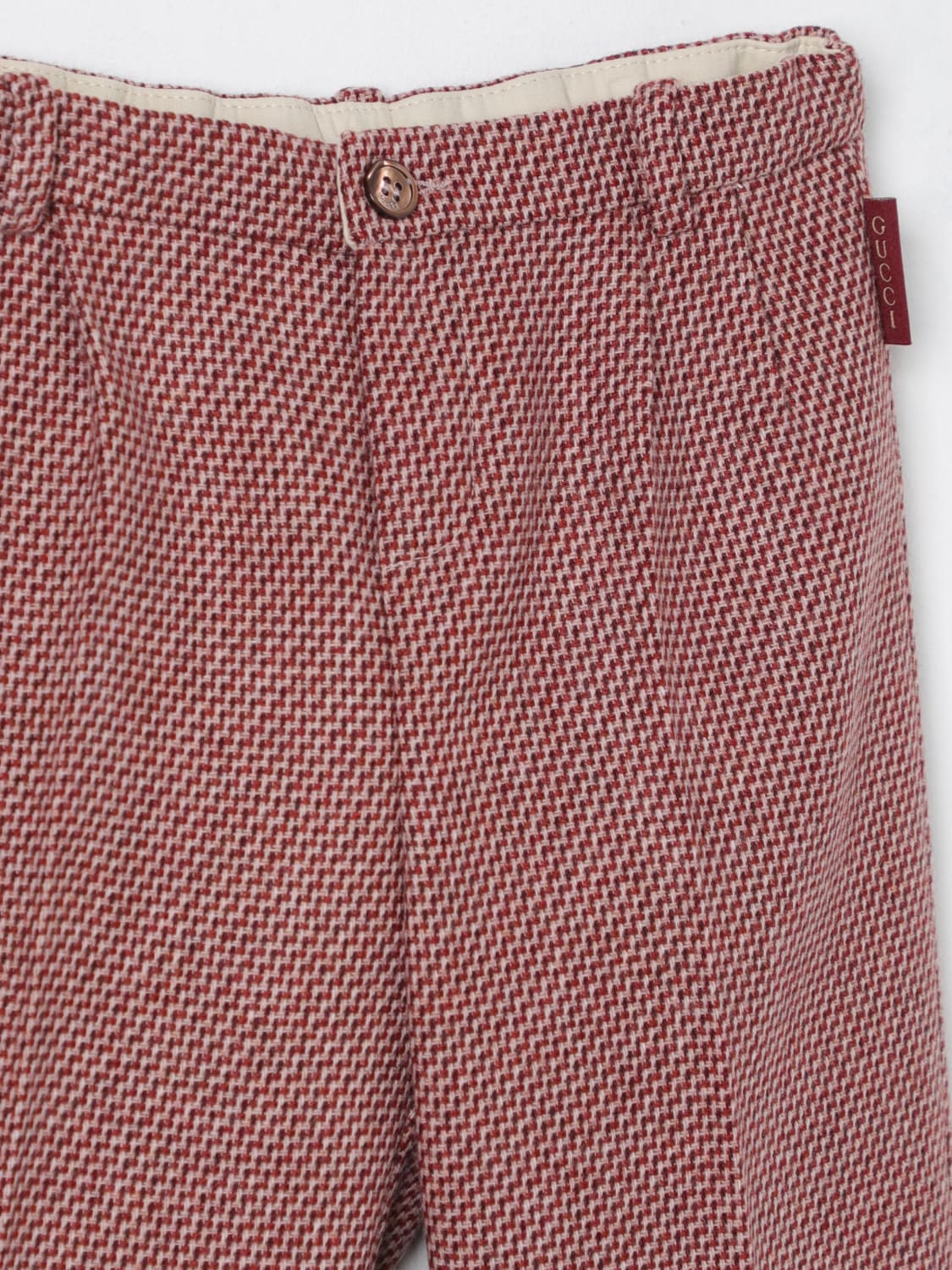 GUCCI PANTALONE: Pantalone Gucci in lana jacquard , Bordeaux - Img 3