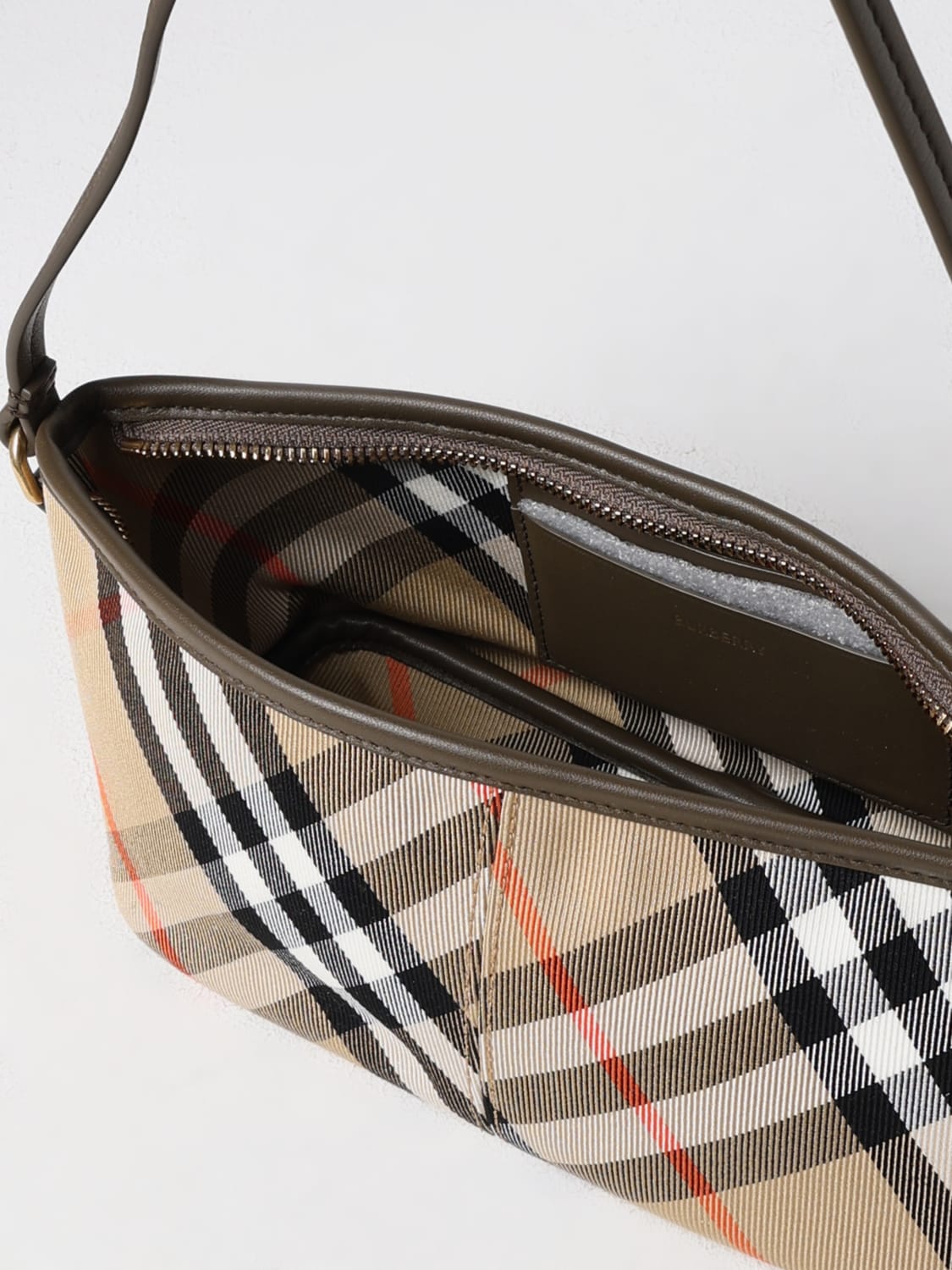 BURBERRY: Shoulder bag woman - Earth | Burberry mini bag