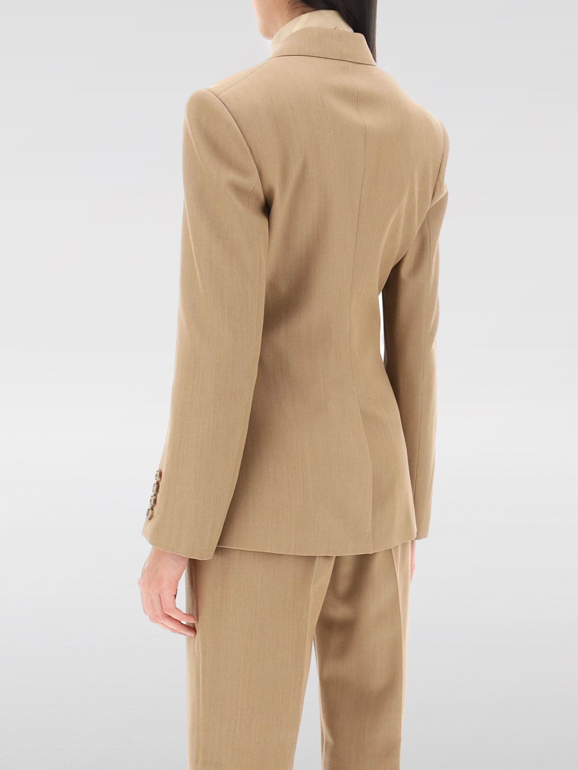 BURBERRY BLAZER: Jacket woman Burberry, Camel - Img 2