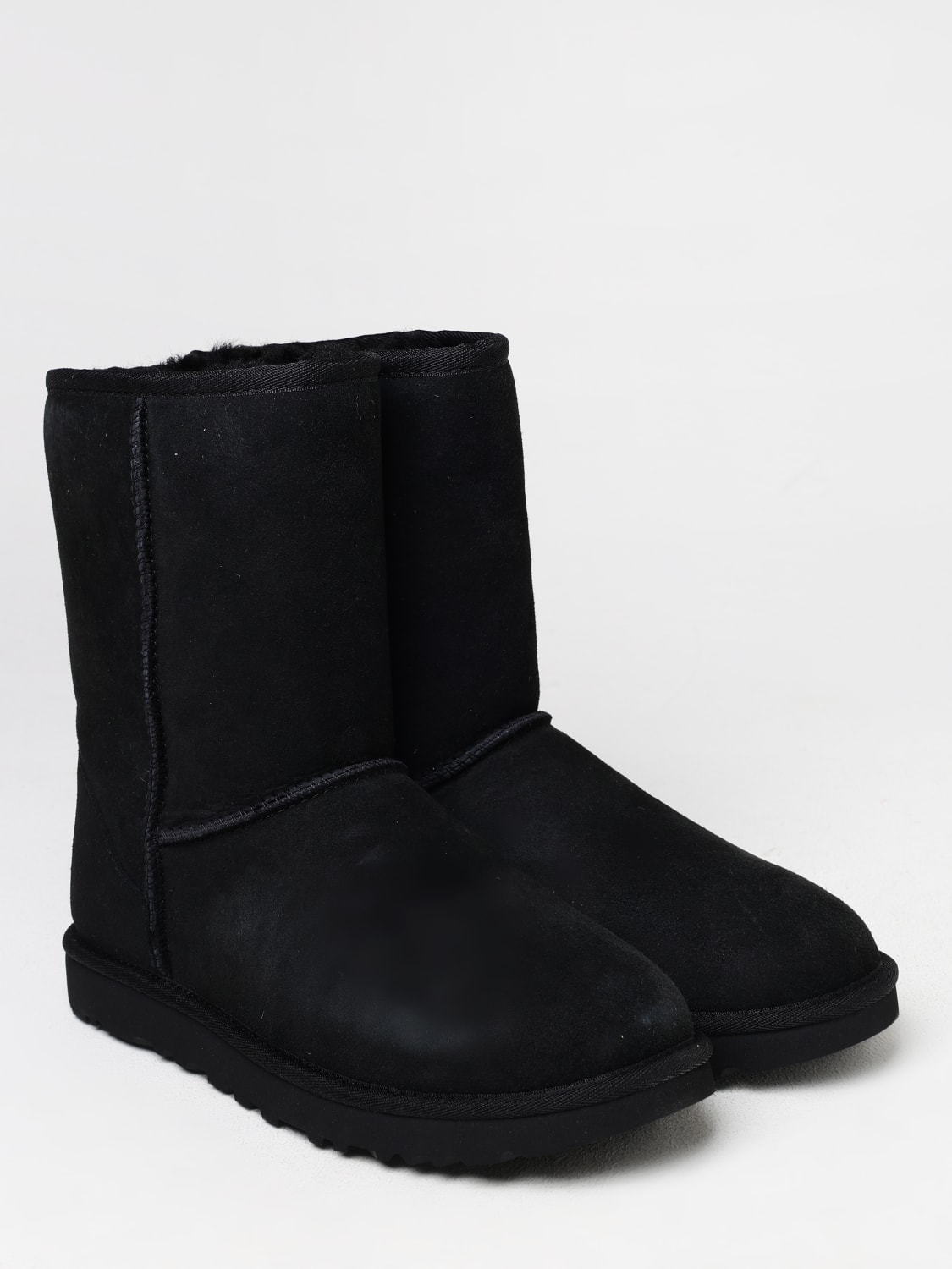 UGG STIVALI: Stivaletto Classic Short II UGG in camoscio , Nero - Img 2