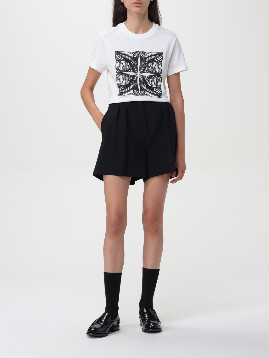 ショートパンツ MAX MARA Woman Short Leather 2511141012600 041 MAX MARA：パンツ レディース - ブラック | GIGLIO.COM