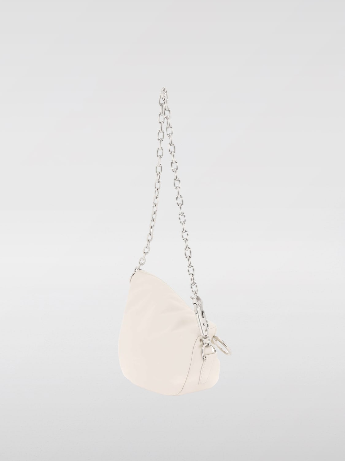 BURBERRY BORSA A SPALLA: Borsa Knight Burberry in nappa , Crema - Img 2