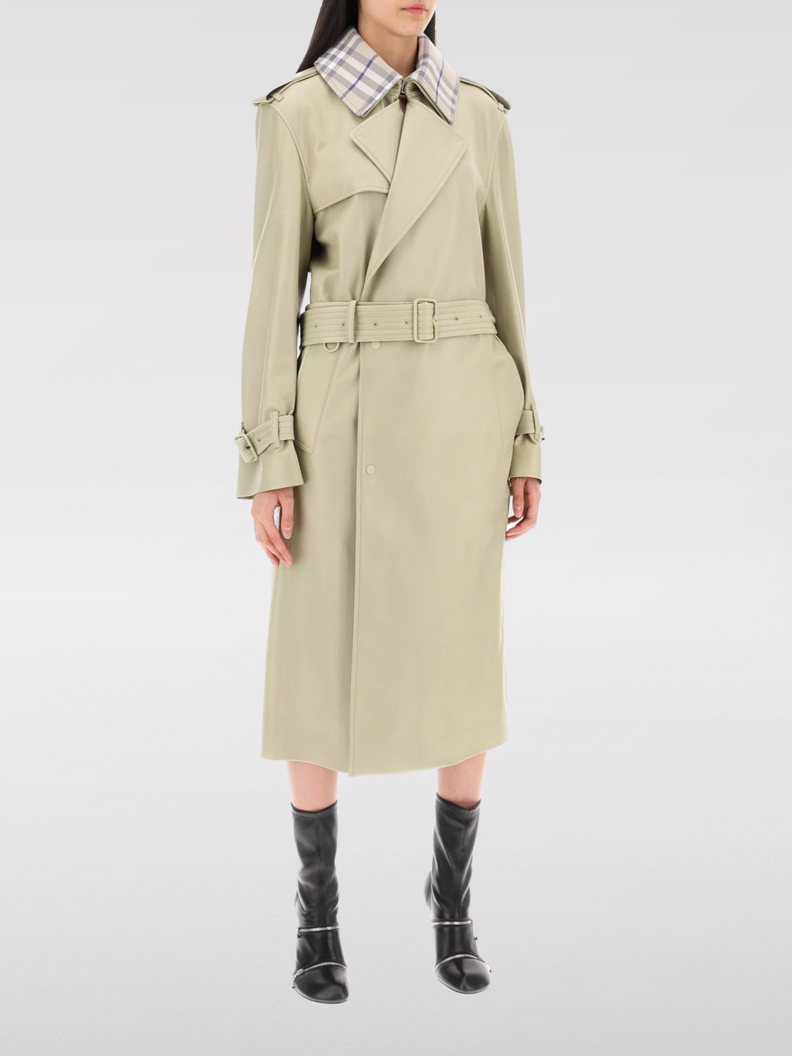 Giglio Trench a doppiopetto Burberry in cotone