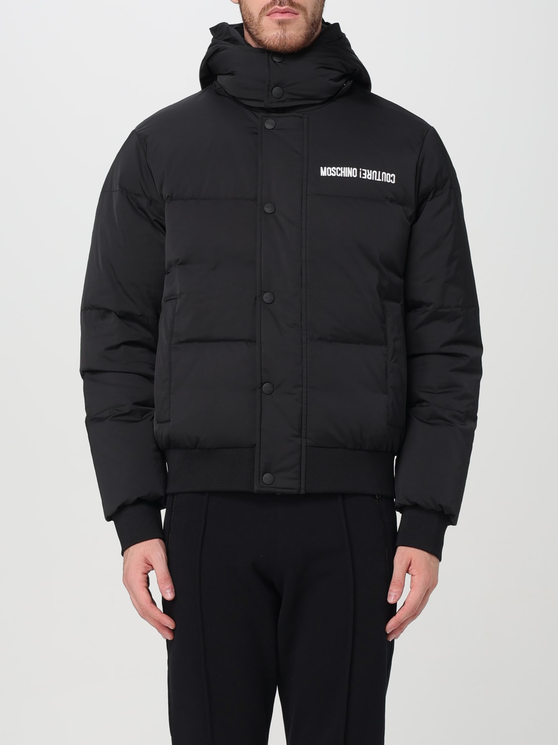 MOSCHINO COUTURE JACKET: Coat men Moschino Couture, Black - Img 1