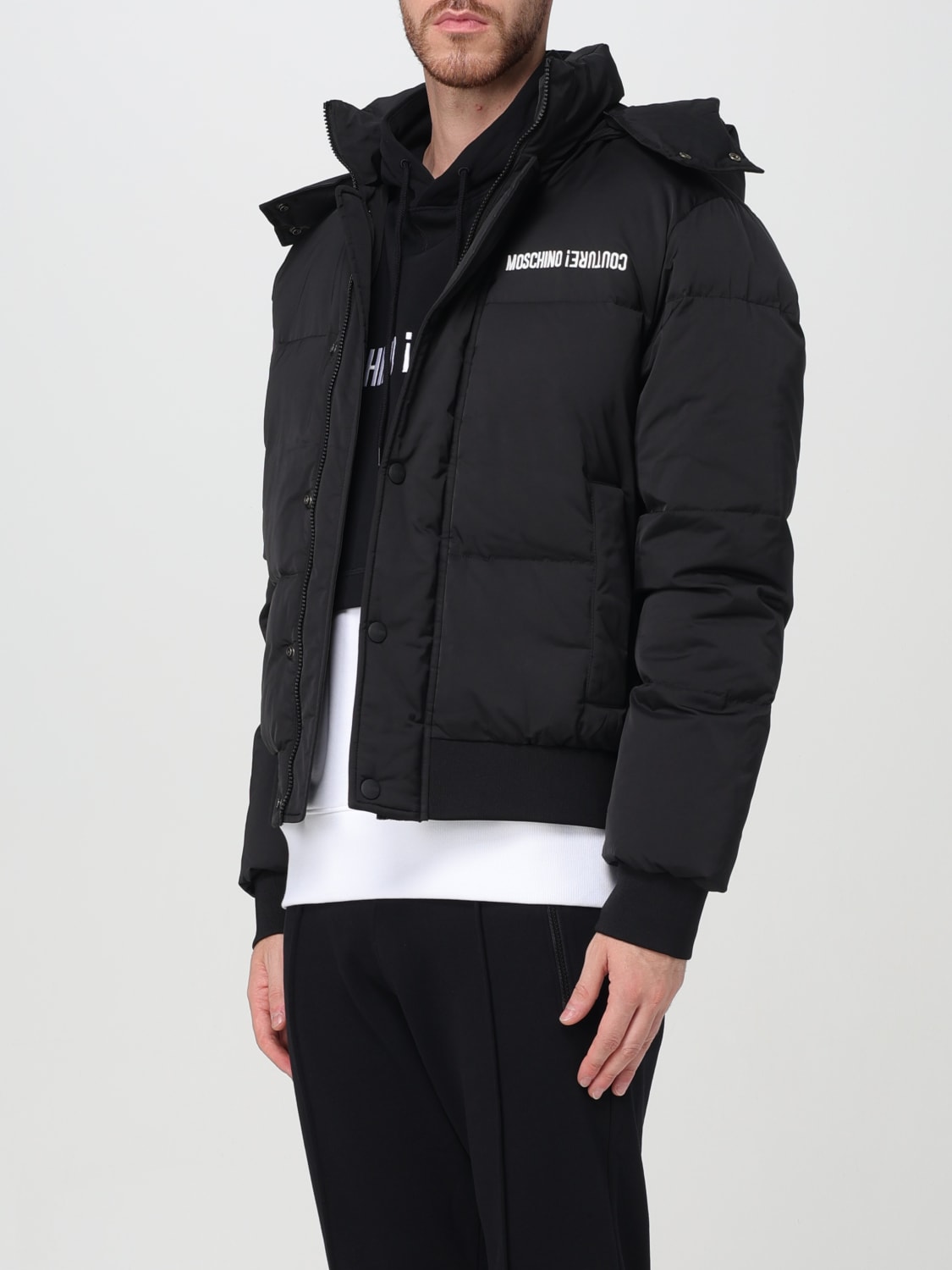 MOSCHINO COUTURE JACKET: Coat men Moschino Couture, Black - Img 4