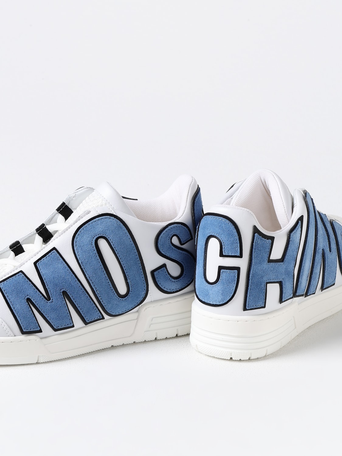 MOSCHINO COUTURE SNEAKERS: Sneakers men Moschino Couture, White - Img 4