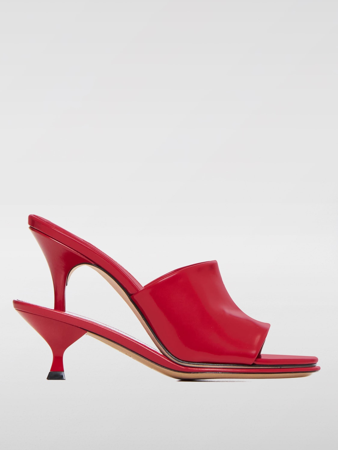 JACQUEMUS SANDALIAS DE TACÓN: Sandalias planas mujer Jacquemus, Rojo - Img 1