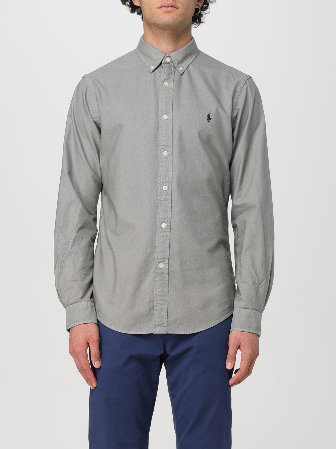 POLO RALPH LAUREN CAMISA: Camisa hombre Polo Ralph Lauren, Gris - Img 1