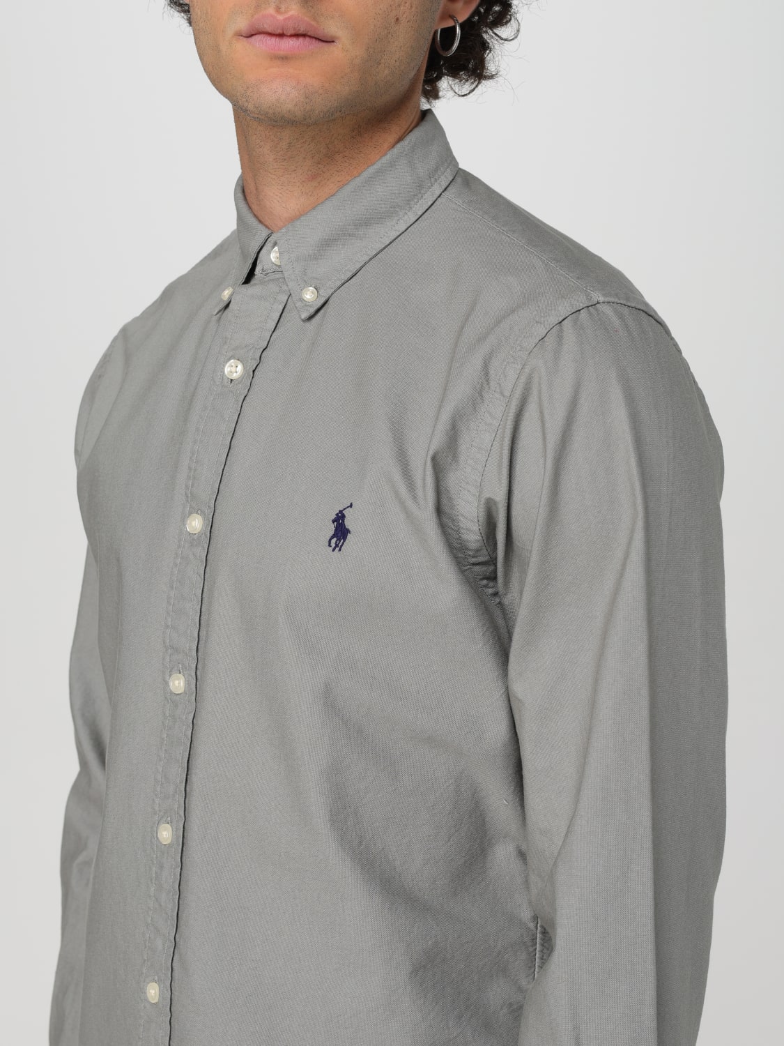 POLO RALPH LAUREN CAMISA: Camisa hombre Polo Ralph Lauren, Gris - Img 3