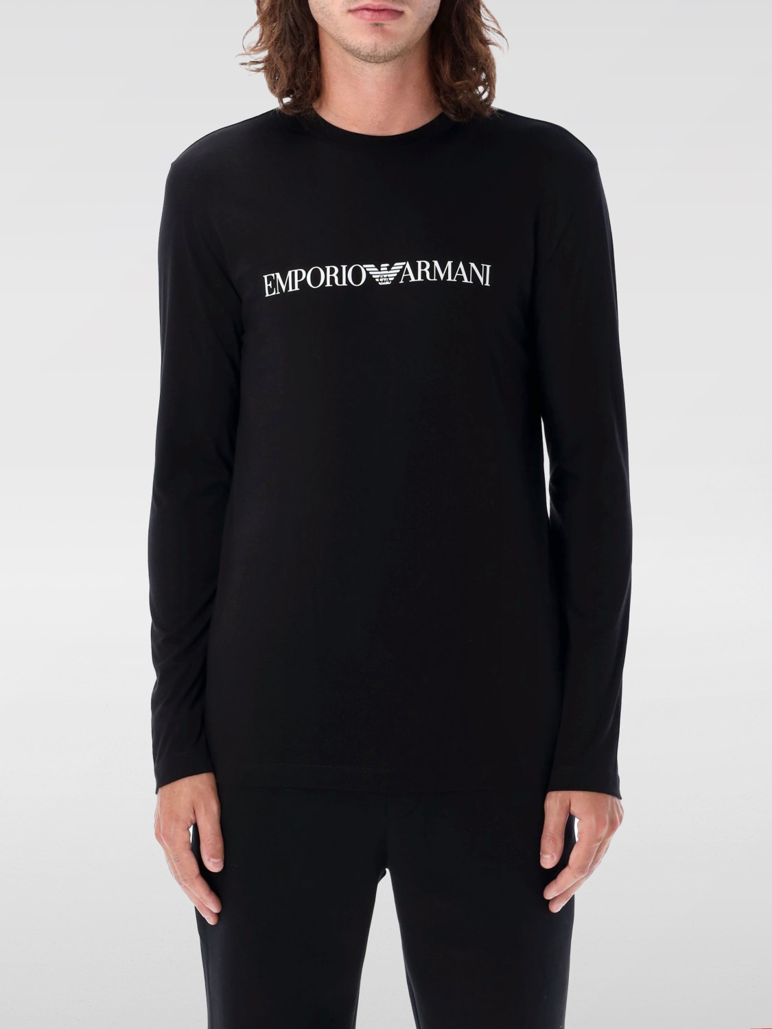 Giglio T-shirt Emporio Armani in cotone con stampa logo