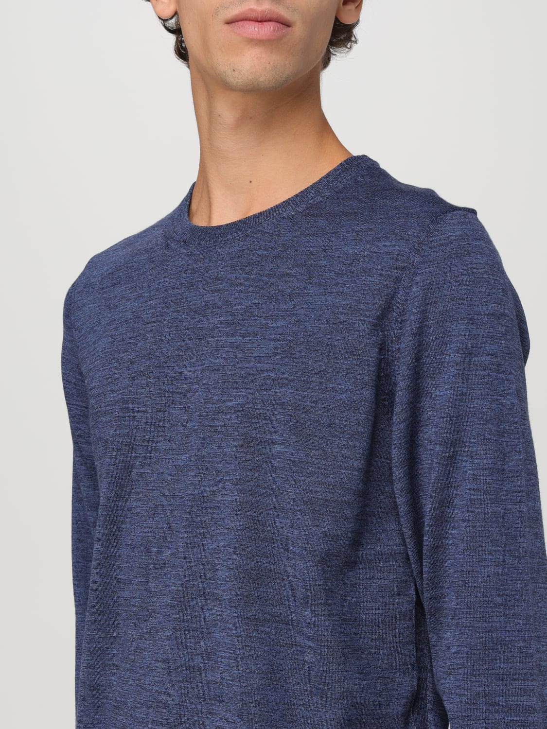 BOSS SWEATER: Sweater men Boss, Gnawed Blue - Img 3