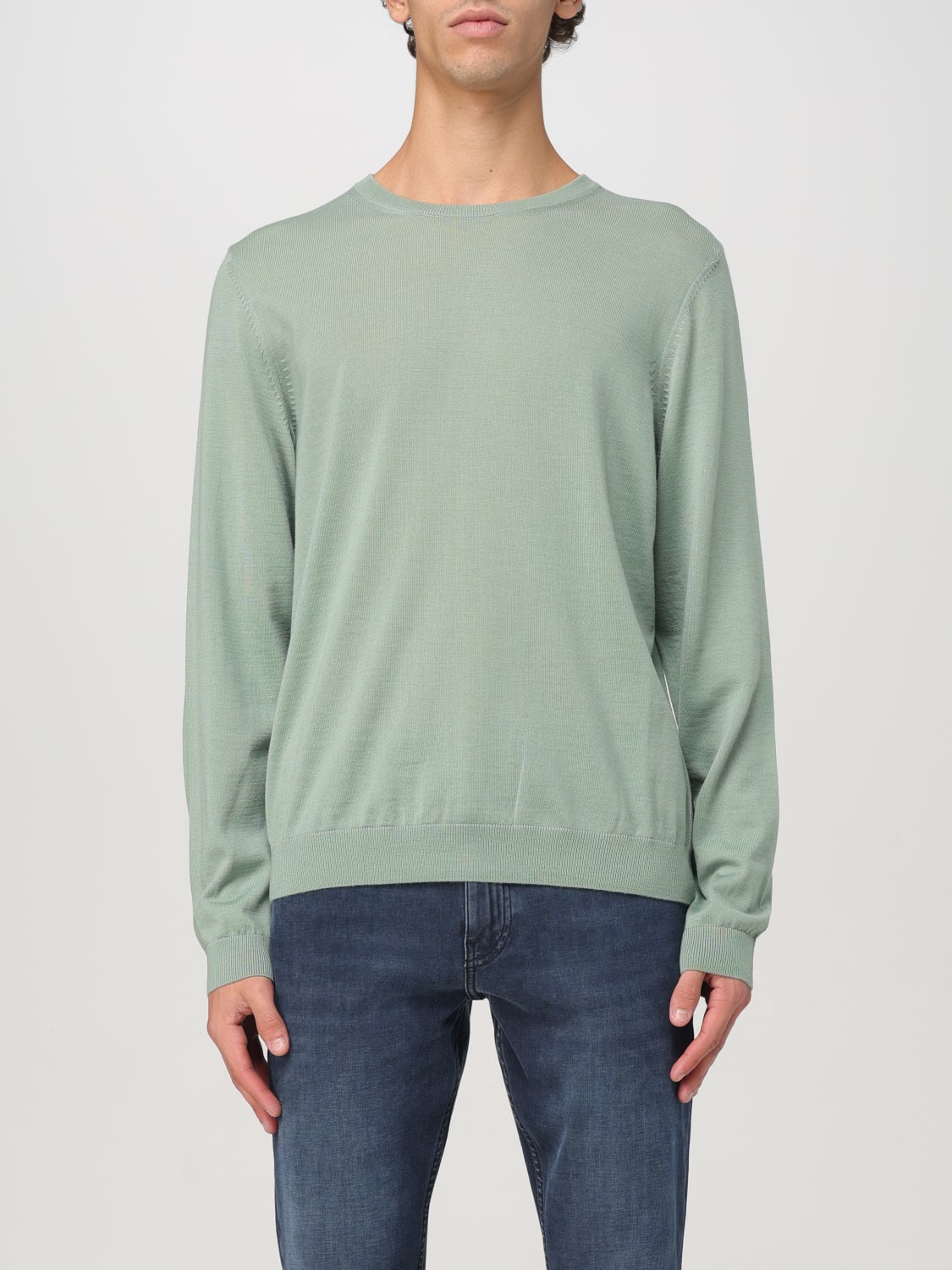 BOSS SWEATER: Sweater men Boss, Sage - Img 1