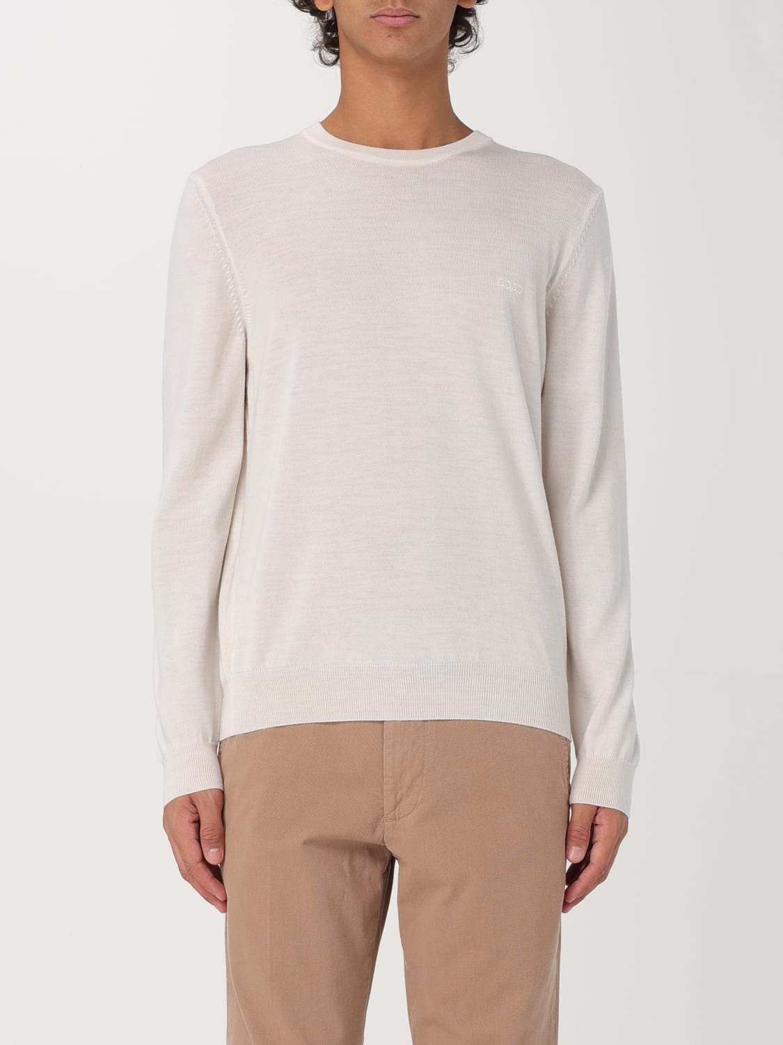 BOSS SWEATER: Sweater men Boss, White - Img 1