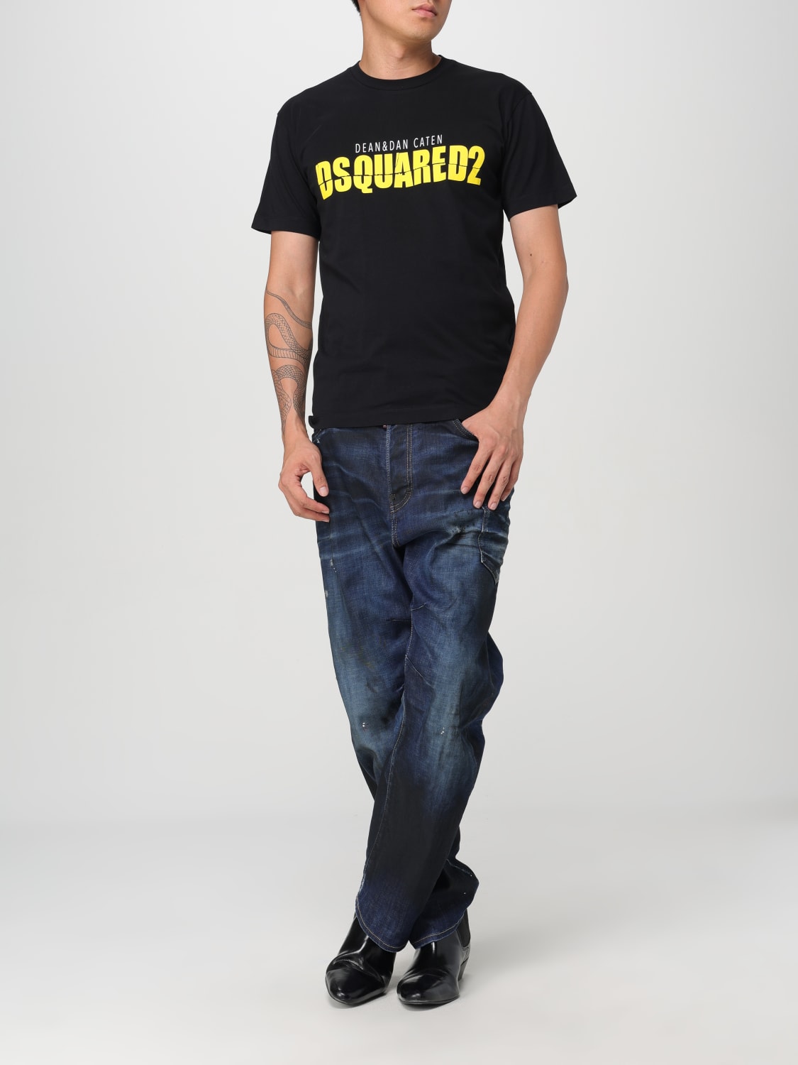 DSQUARED2 牛仔裤: 牛仔裤 男士 Dsquared2, 蓝色 - Img 2