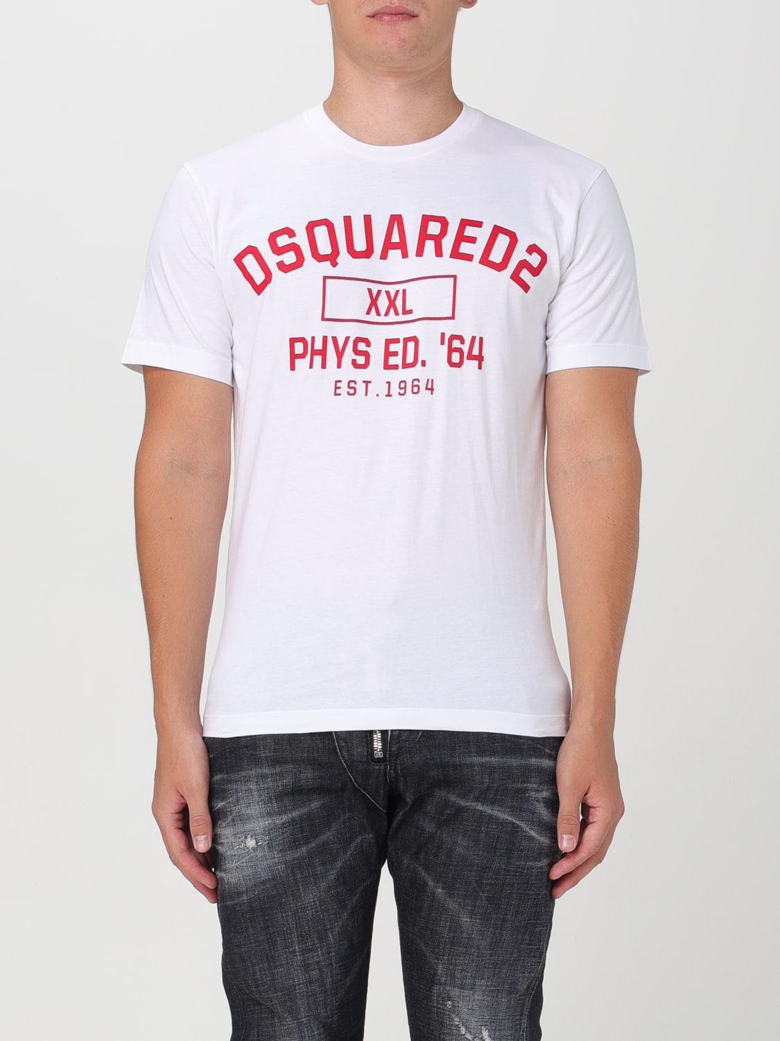 DSQUARED2 T-SHIRT: T-shirt homme Dsquared2, Blanc - Img 1