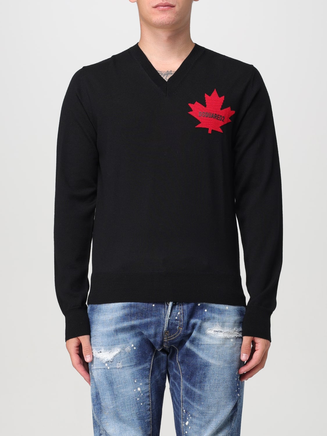 DSQUARED2 SWEATER: Sweater men Dsquared2, Black - Img 1