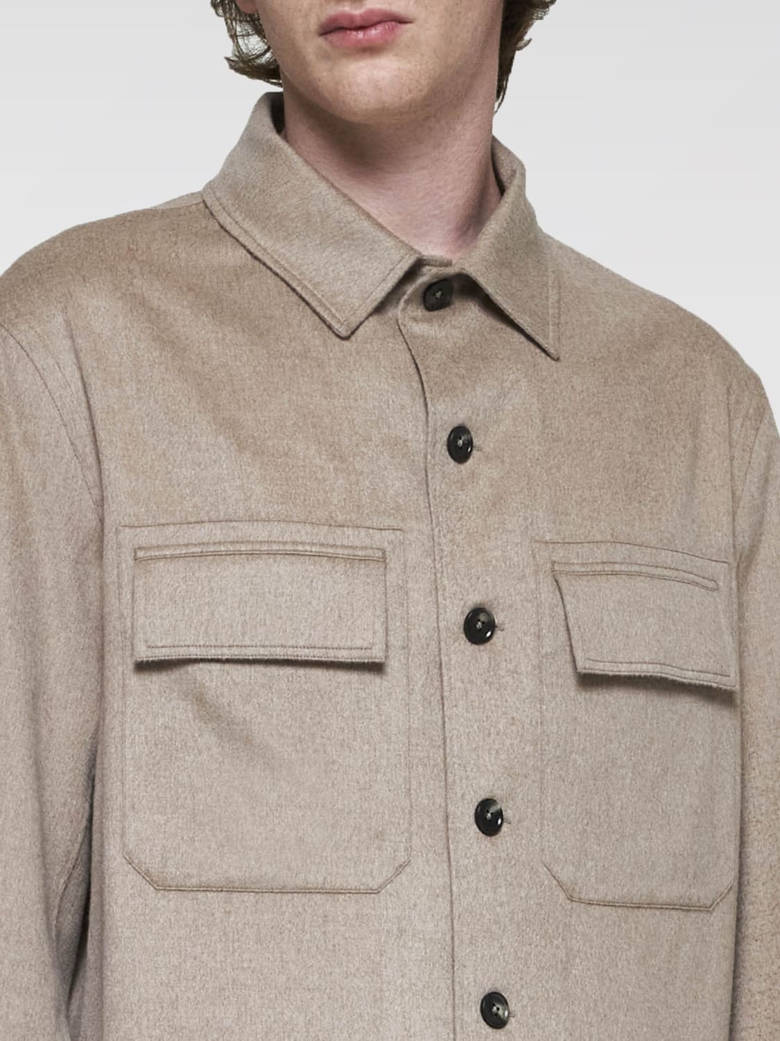 ZEGNA SHIRT: Shirt men Zegna, Beige - Img 3