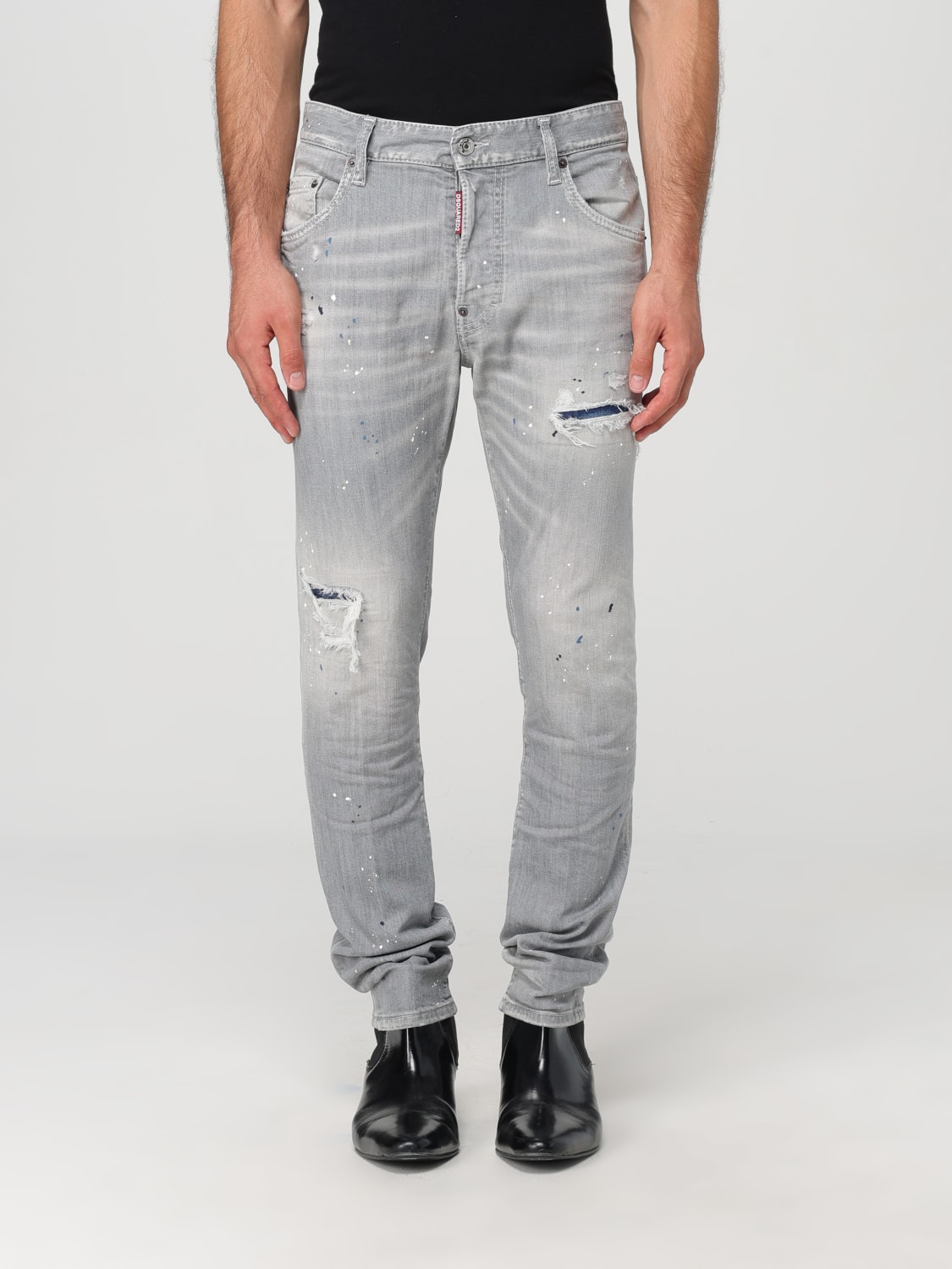 DSQUARED2 JEANS: Jeans homme Dsquared2, Gris - Img 1