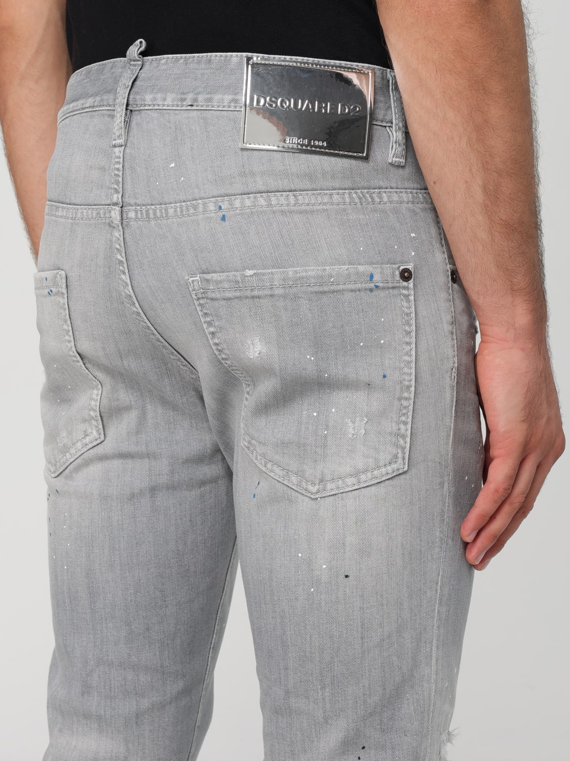 DSQUARED2 JEANS: Jeans homme Dsquared2, Gris - Img 3