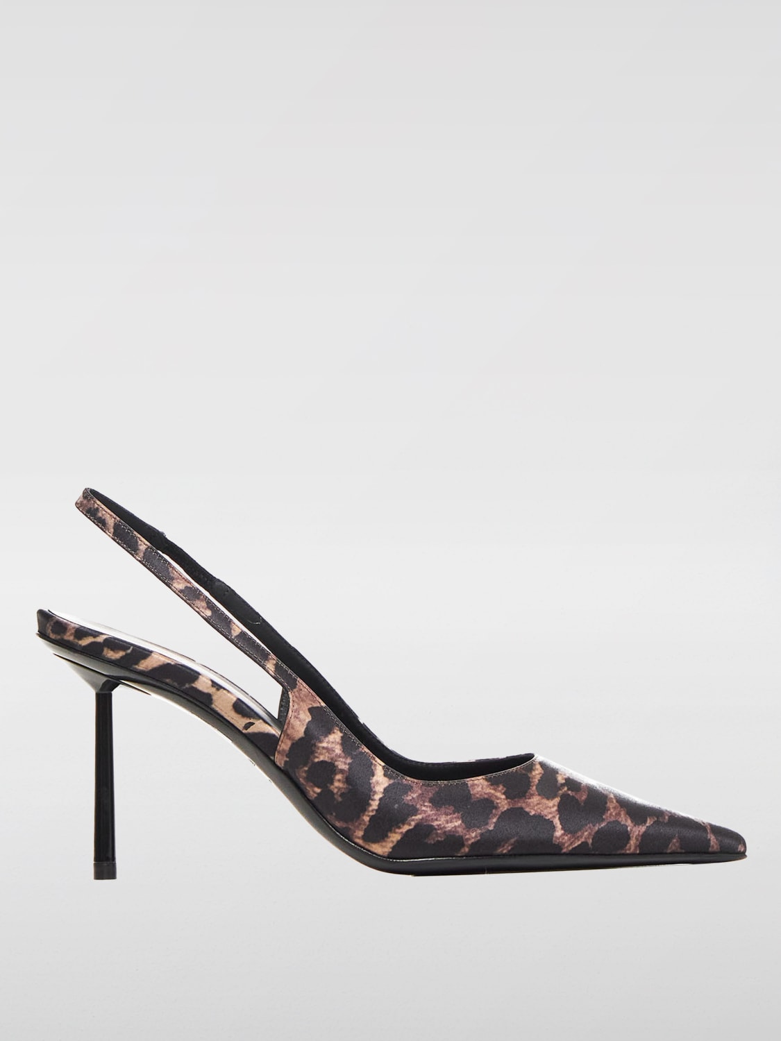 Giglio Slingback Bella Le Silla in raso stampa animalier