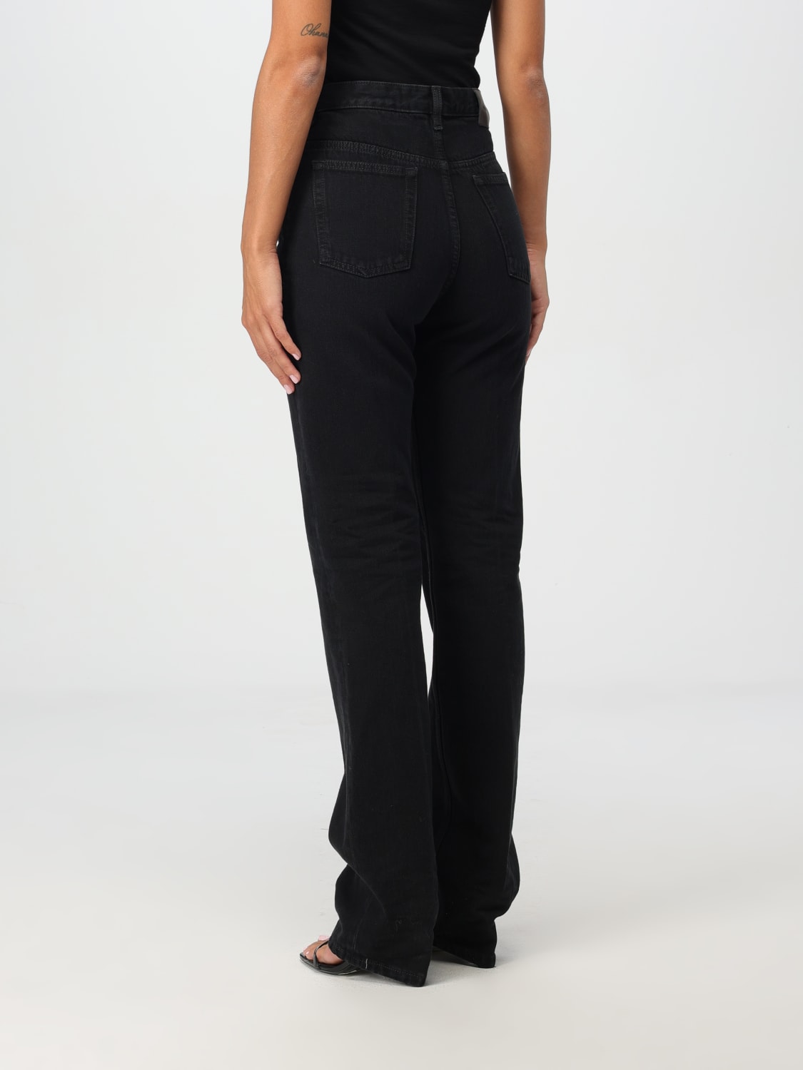 SAINT LAURENT JEANS: Jeans femme Saint Laurent, Noir - Img 3