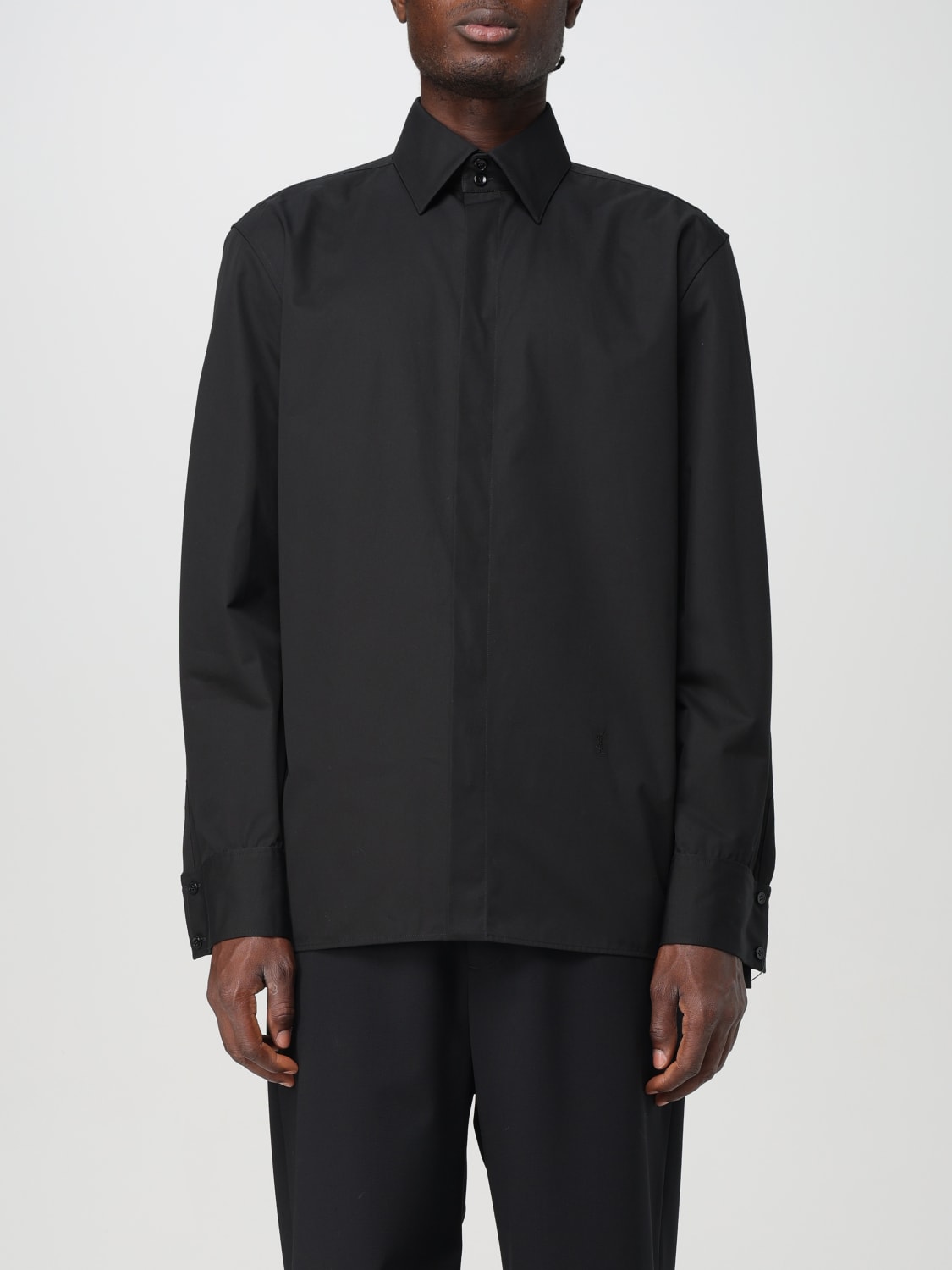 SAINT LAURENT SHIRT: Shirt men Saint Laurent, Black - Img 1