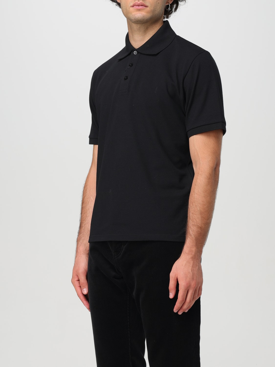 SAINT LAURENT POLO SHIRT: Polo shirt men Saint Laurent, Black - Img 4