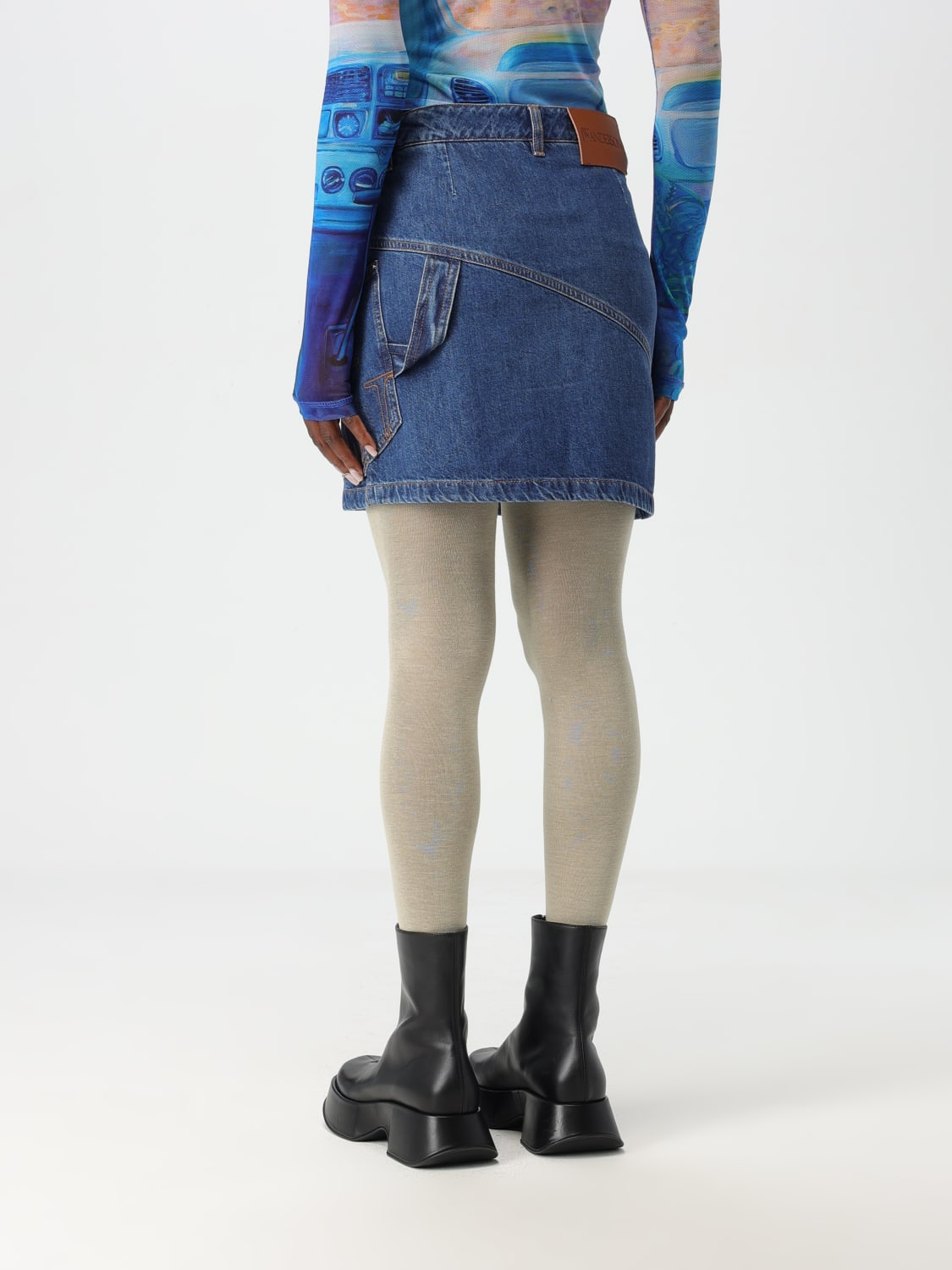 JW ANDERSON FALDA: Falda mujer Jw Anderson, Azul Claro - Img 3