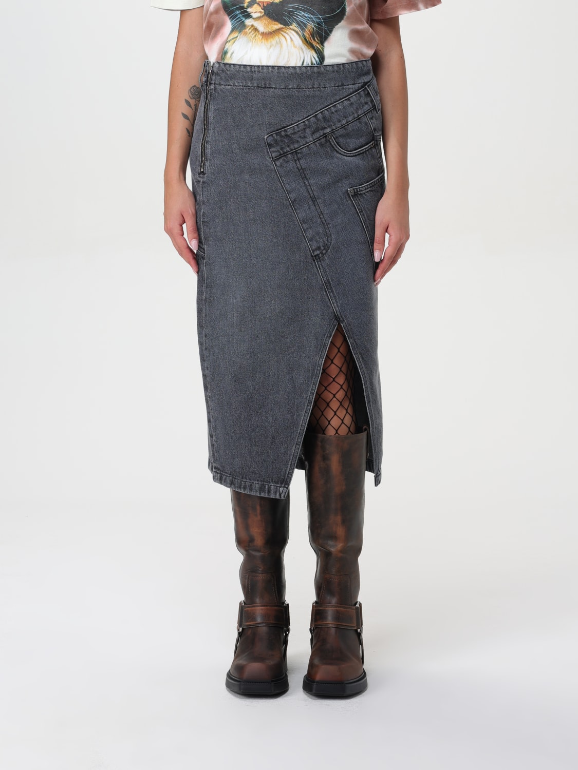 JW ANDERSON SKIRT: Skirt woman Jw Anderson, Grey - Img 1