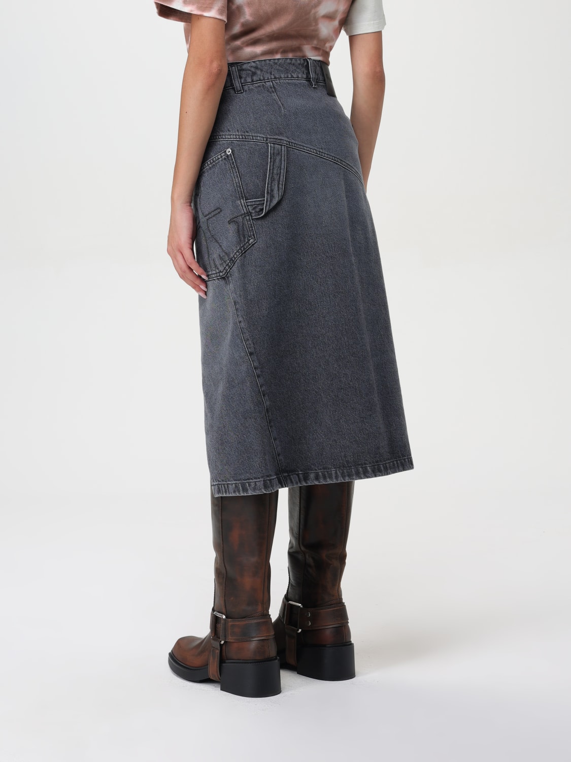 JW ANDERSON SKIRT: Skirt woman Jw Anderson, Grey - Img 3