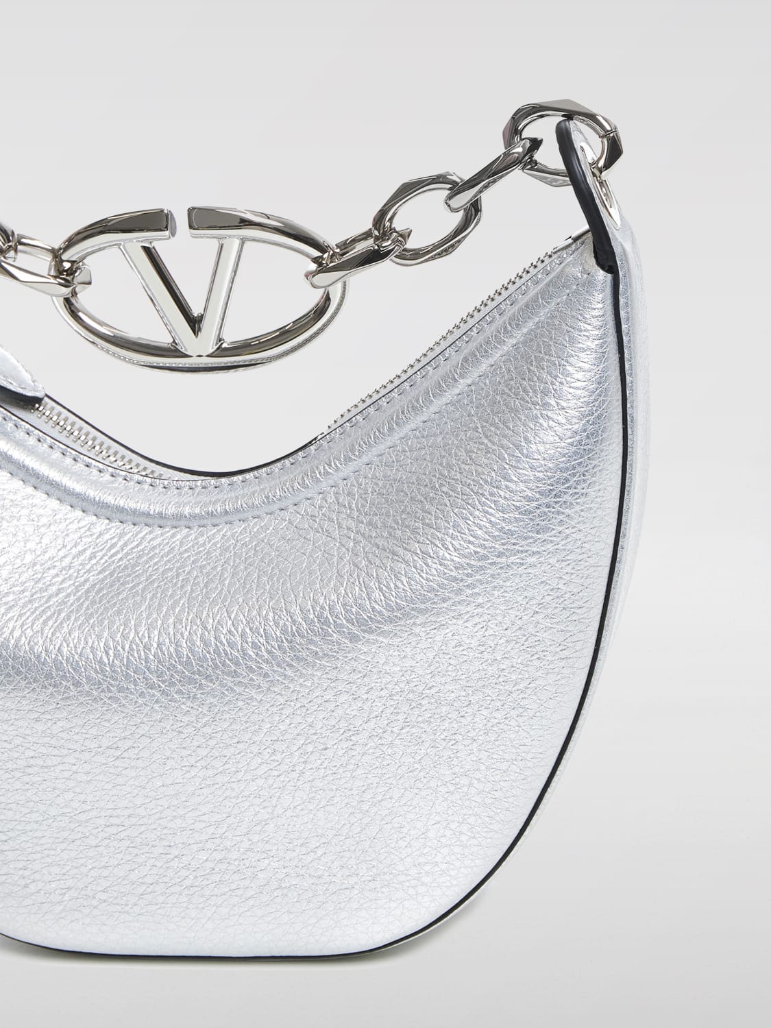 VALENTINO GARAVANI MINI BOLSO: Bolso de hombro mujer Valentino Garavani, Plata - Img 3