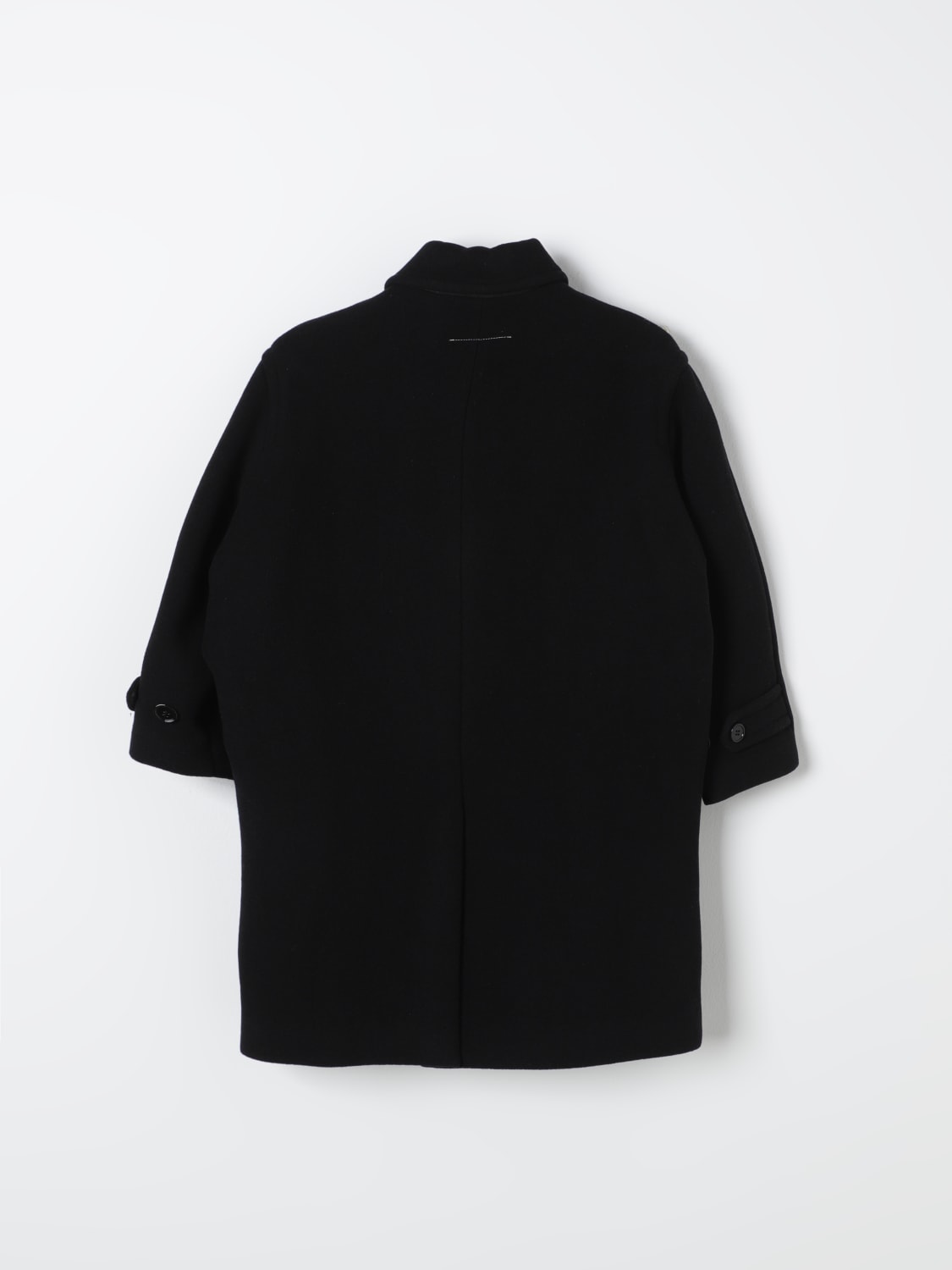 MM6 MAISON MARGIELA 코트: 재킷 남아 Mm6 Maison Margiela, 블랙 - Img 2