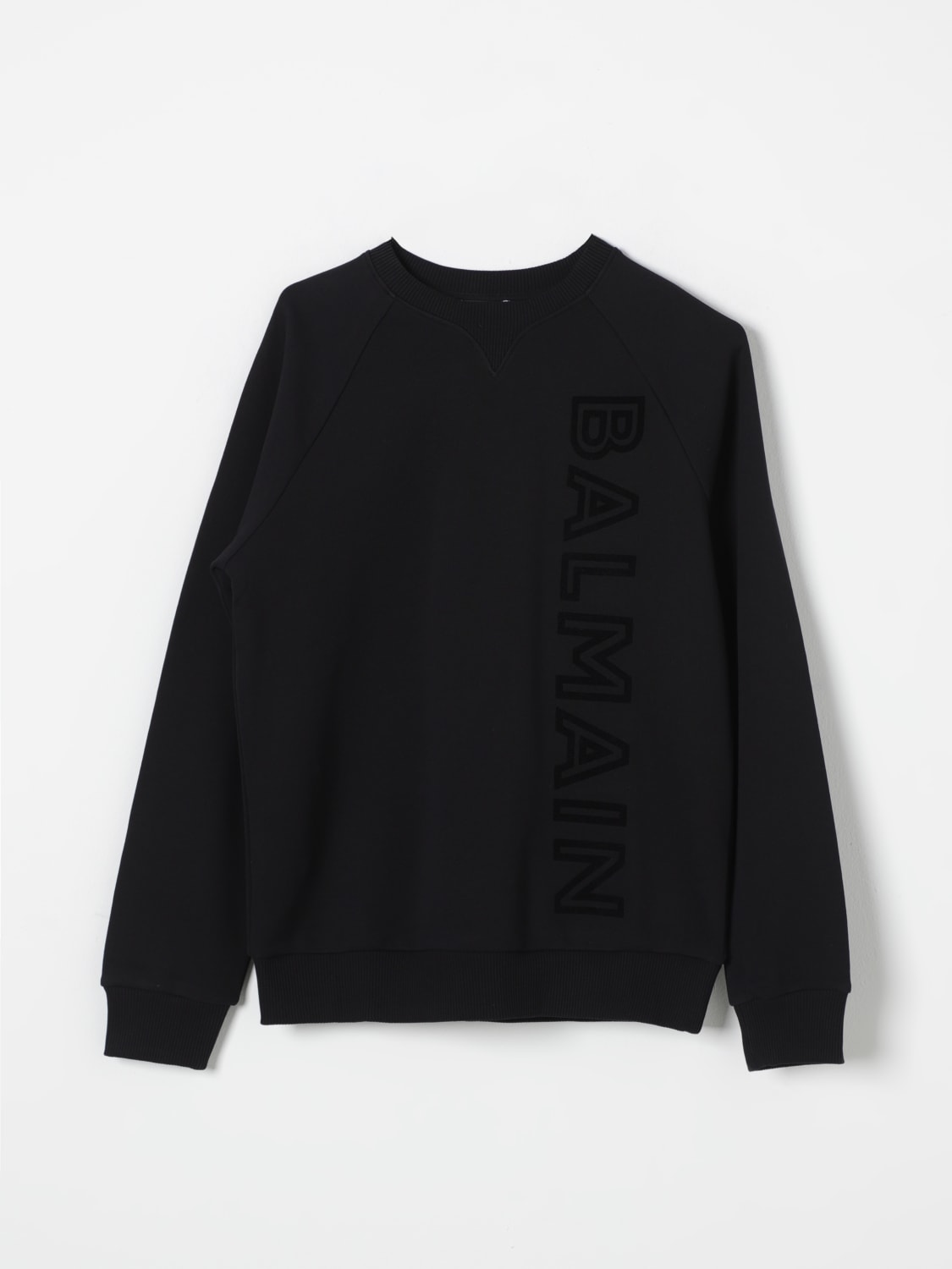 BALMAIN 스웨터: 스웨터 남아 Balmain, 블랙 - Img 1