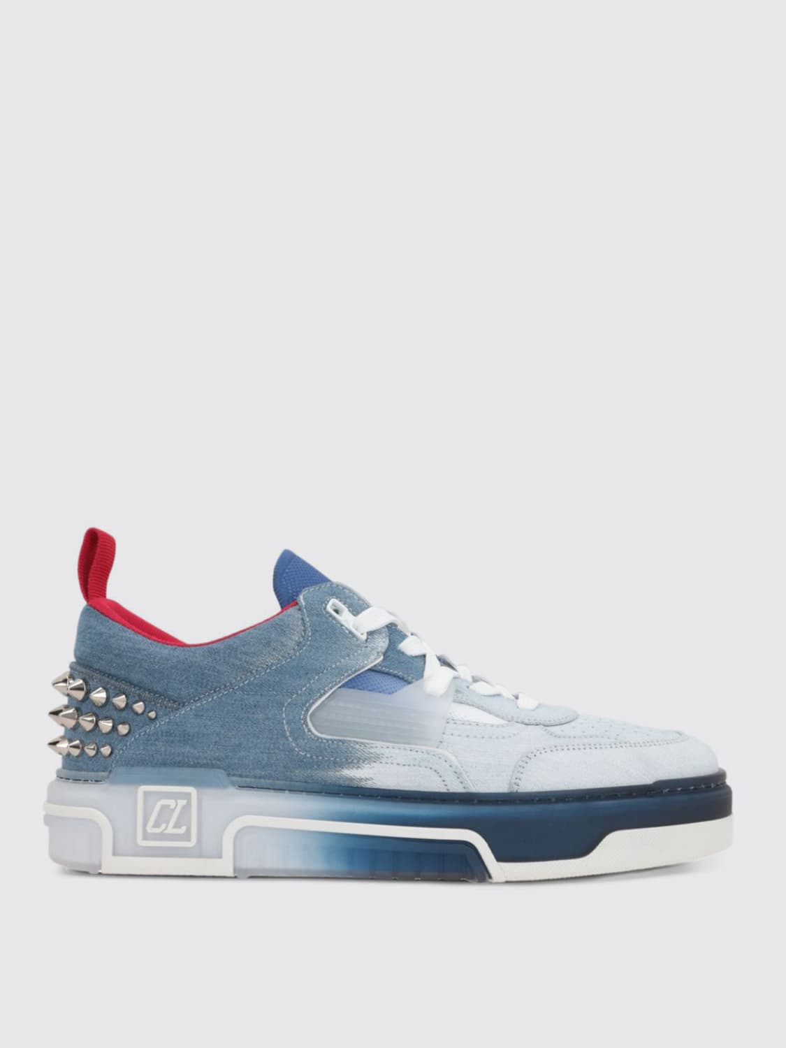 Giglio Sneakers Astroloubi Christian Louboutin in denim e mesh