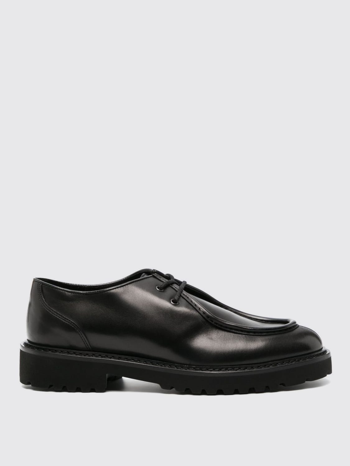 DOUCAL'S SCARPE STRINGATE: Derby Doucal's in pelle , Nero - Img 1