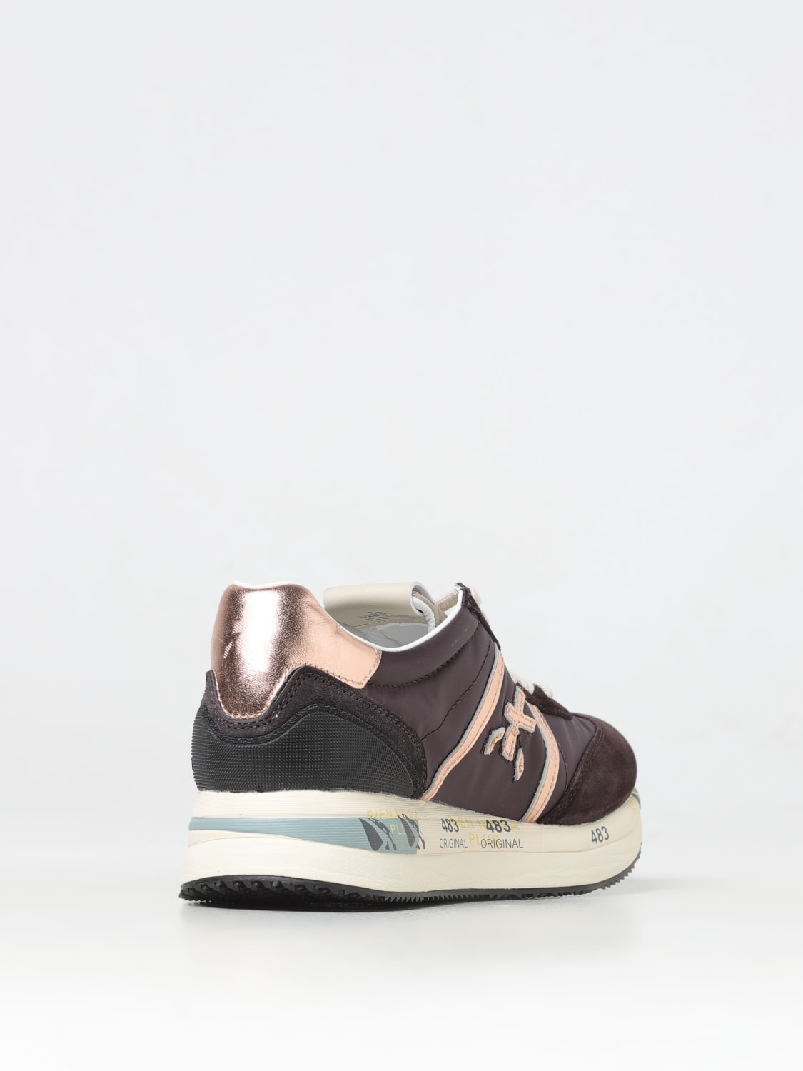 PREMIATA SNEAKERS: Sneakers Conny Premiata in camoscio e mesh , Nero - Img 3