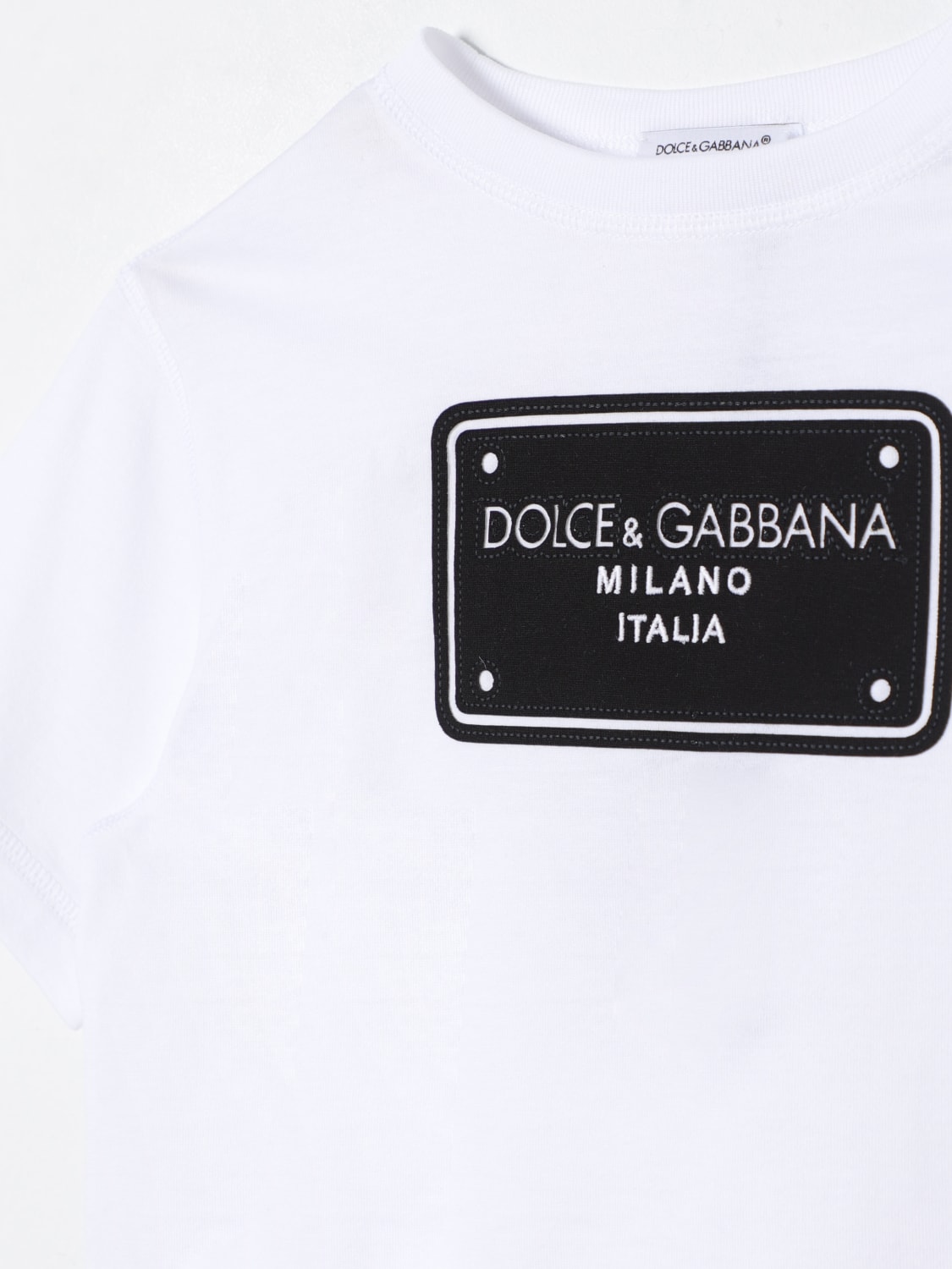 DOLCE & GABBANA T恤: T恤 儿童 Dolce & Gabbana, 白色 - Img 3