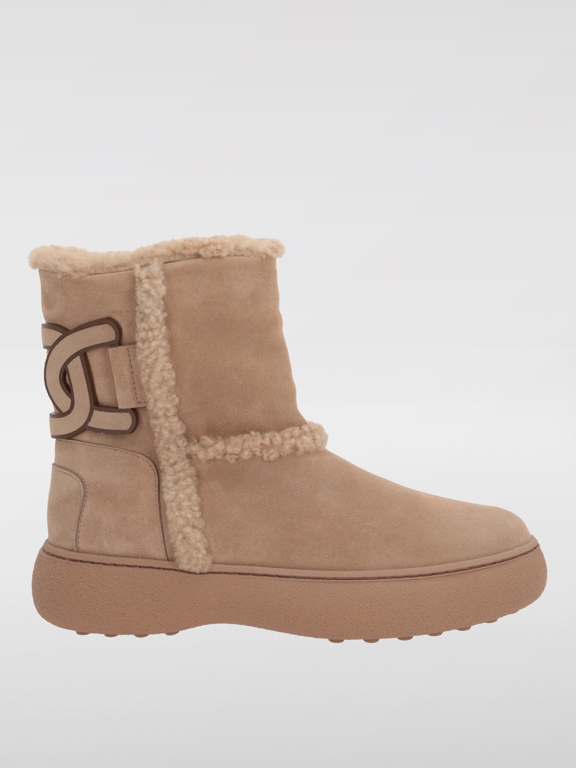 Giglio Stivaletto Tod's in camoscio e shearling