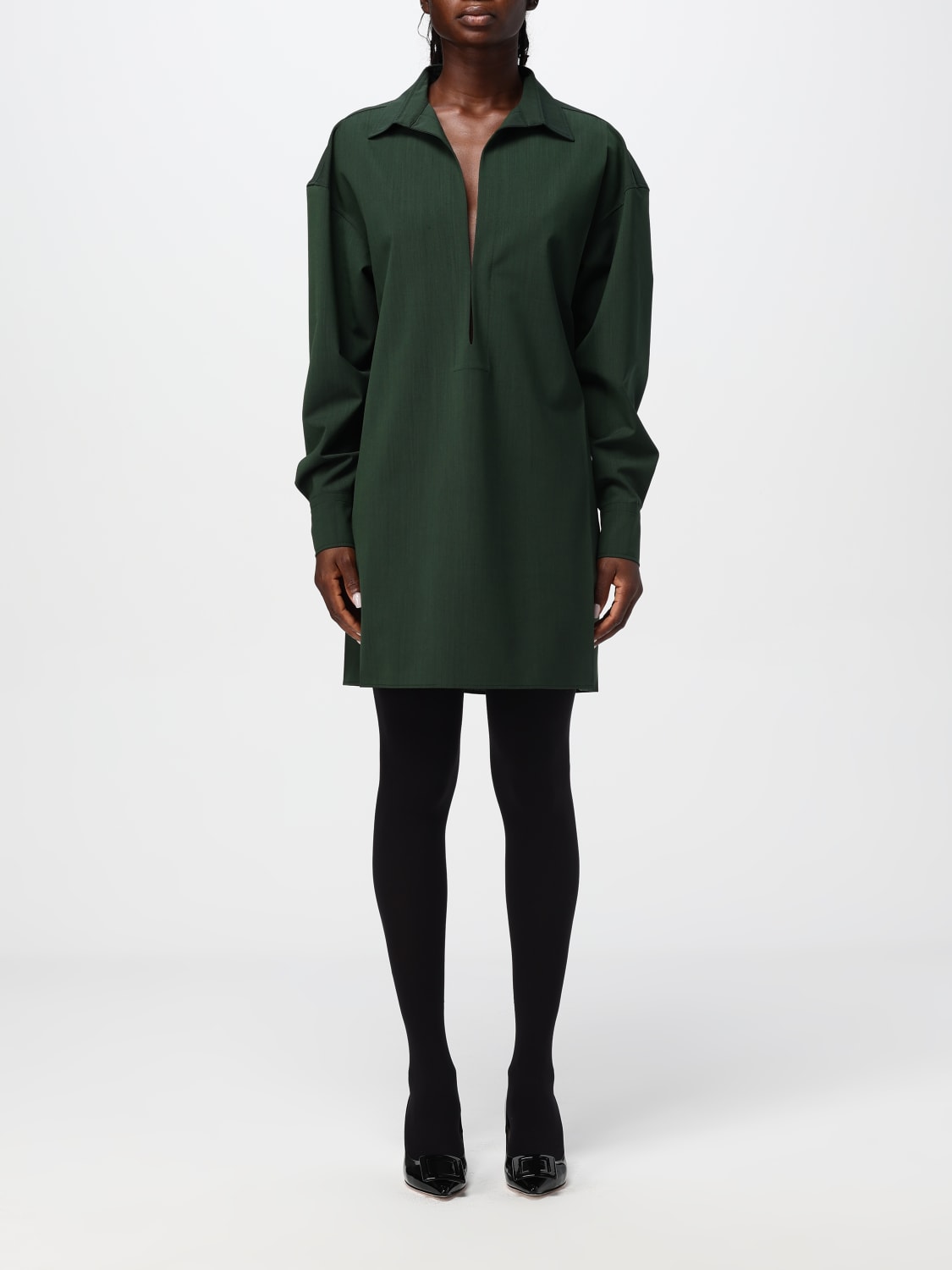 Giglio Abito Philosophy Di Lorenzo Serafini in misto lana stretch