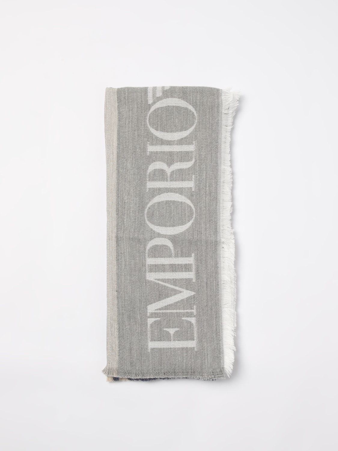 Giglio Sciarpa Emporio Armani in viscosa con logo jacquard