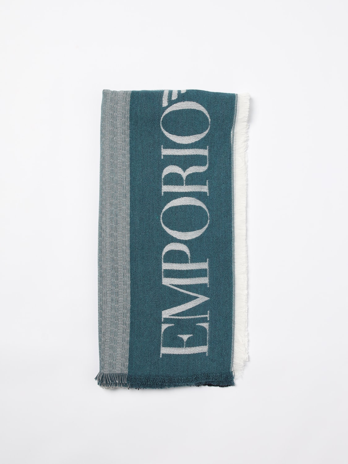 Giglio Sciarpa Emporio Armani in viscosa con logo jacquard