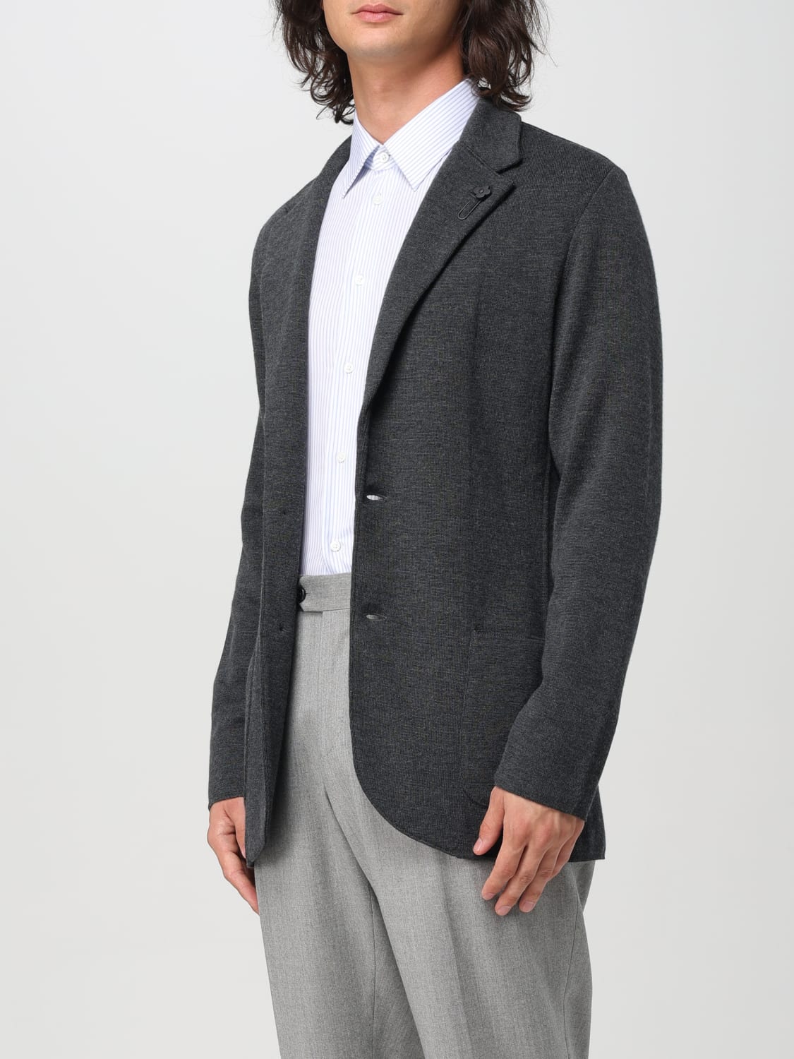 LARDINI BLAZER: Blazer men Lardini, Grey - Img 4