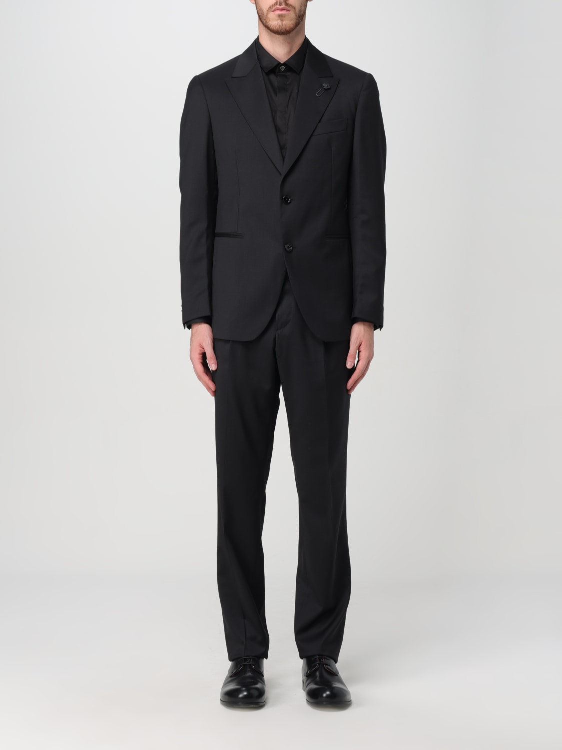 LARDINI SUIT: Suit men Lardini, Black - Img 1