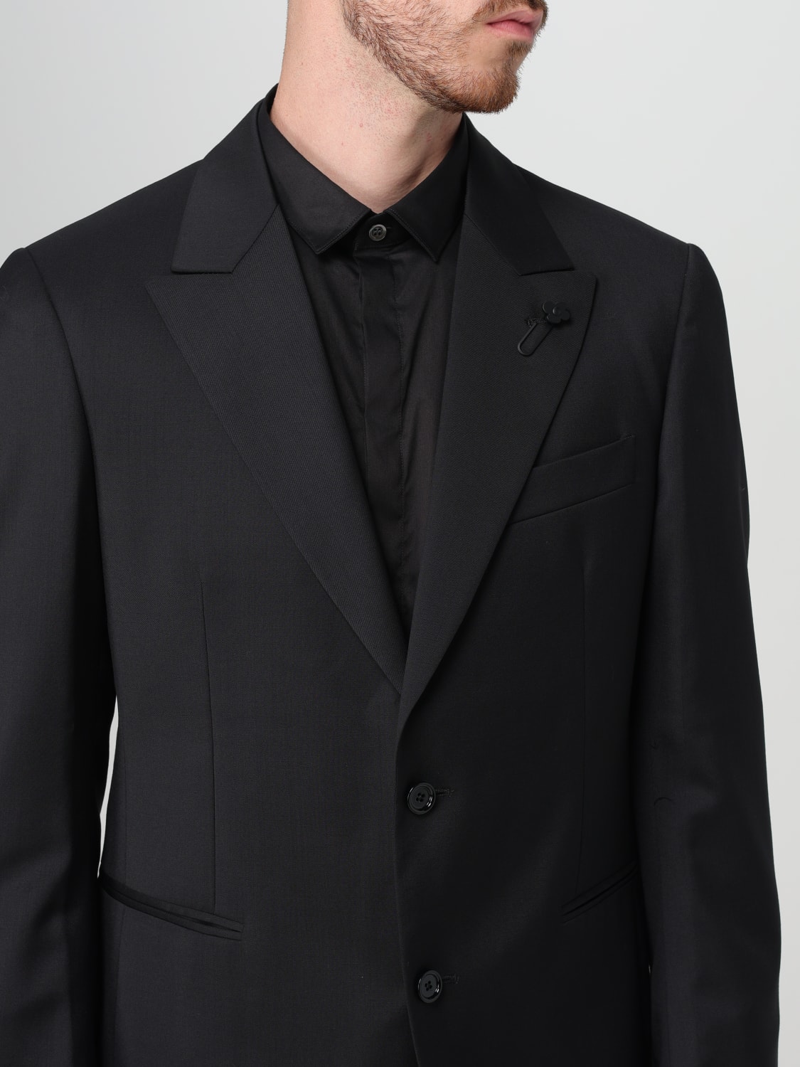 LARDINI SUIT: Suit men Lardini, Black - Img 5